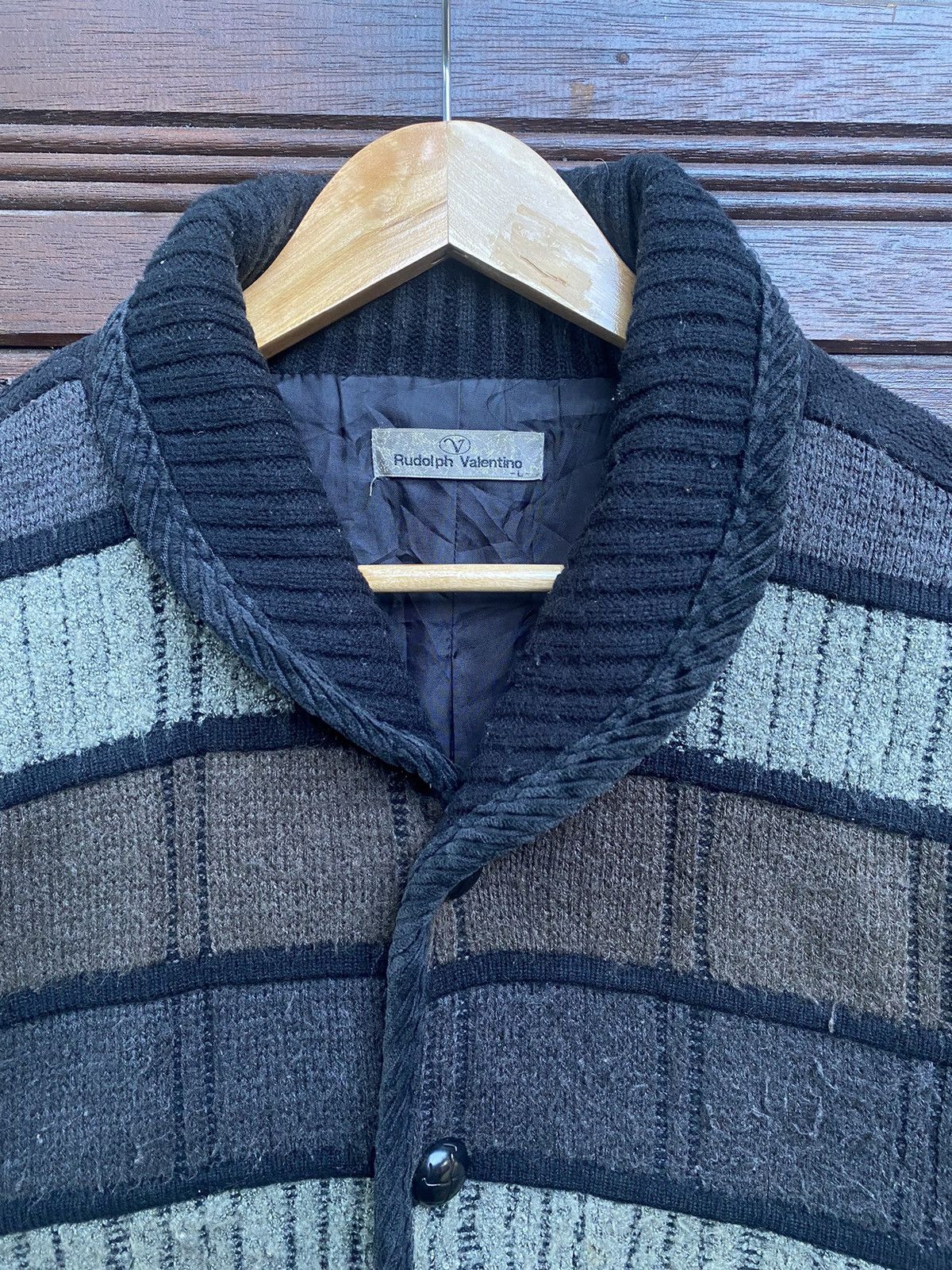 Japanese Brand Vintage Rudolph Valentino Shawl Collar jacket Size US M / EU 48-50 / 2 - 8 Thumbnail
