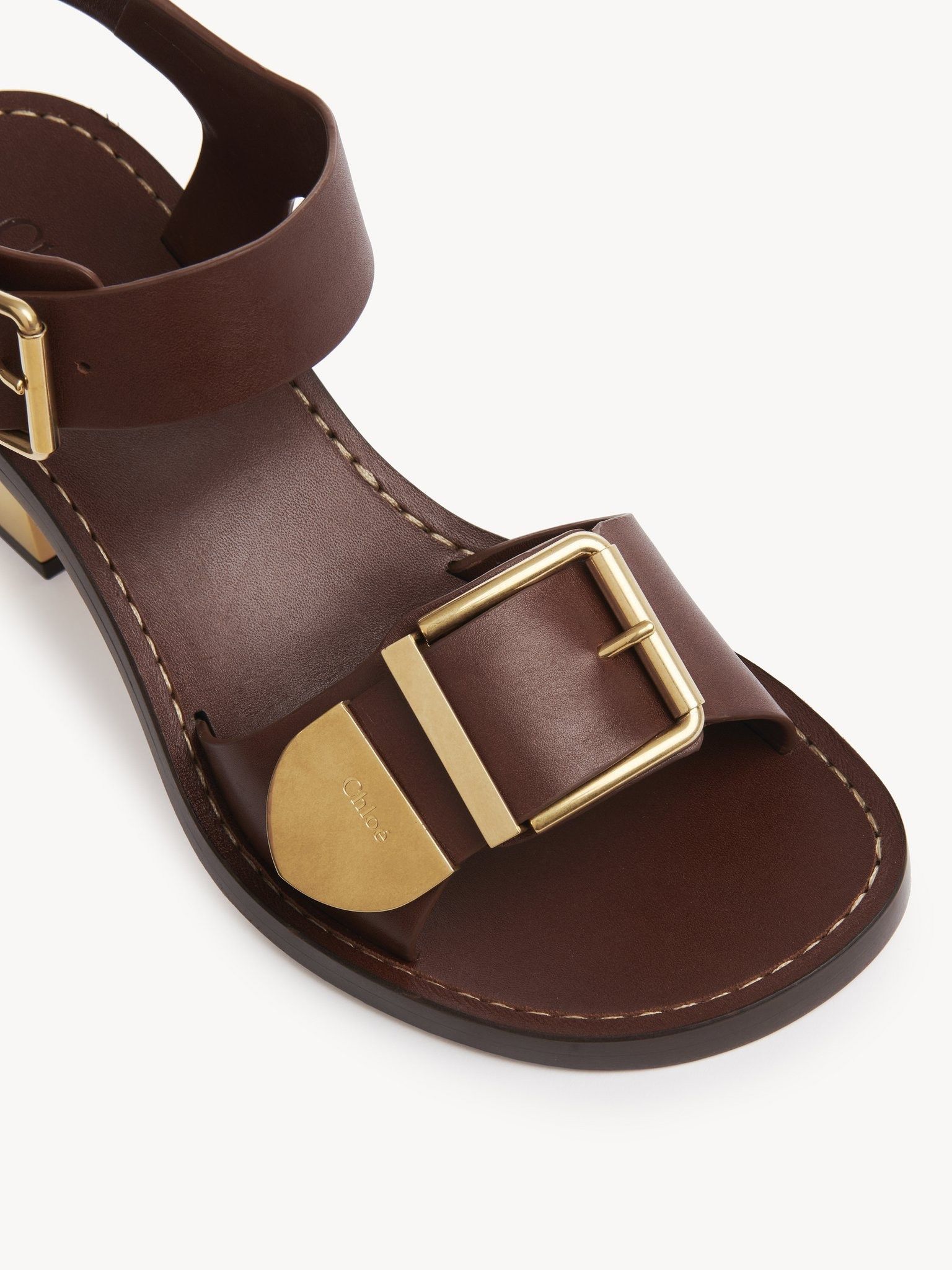 Chloe o1loc1c1024 Rebecca Sandal in Brunet Brown Size US 5 / IT 35 - 3 Thumbnail