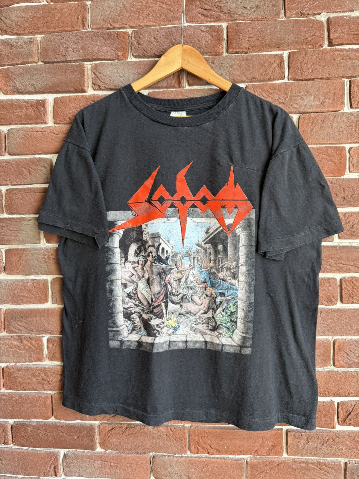 Band Tees 1988 Rare Sodom Mortal Way 80s Thrash Metal Band Vintage tee Size US XL / EU 56 / 4 - 1 Thumbnail