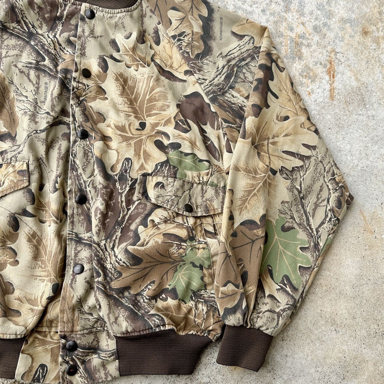Realtree 90s Realtree Hunter outdoor Varsity Bomber Flight jacket Size US L / EU 52-54 / 3 - 3 Thumbnail