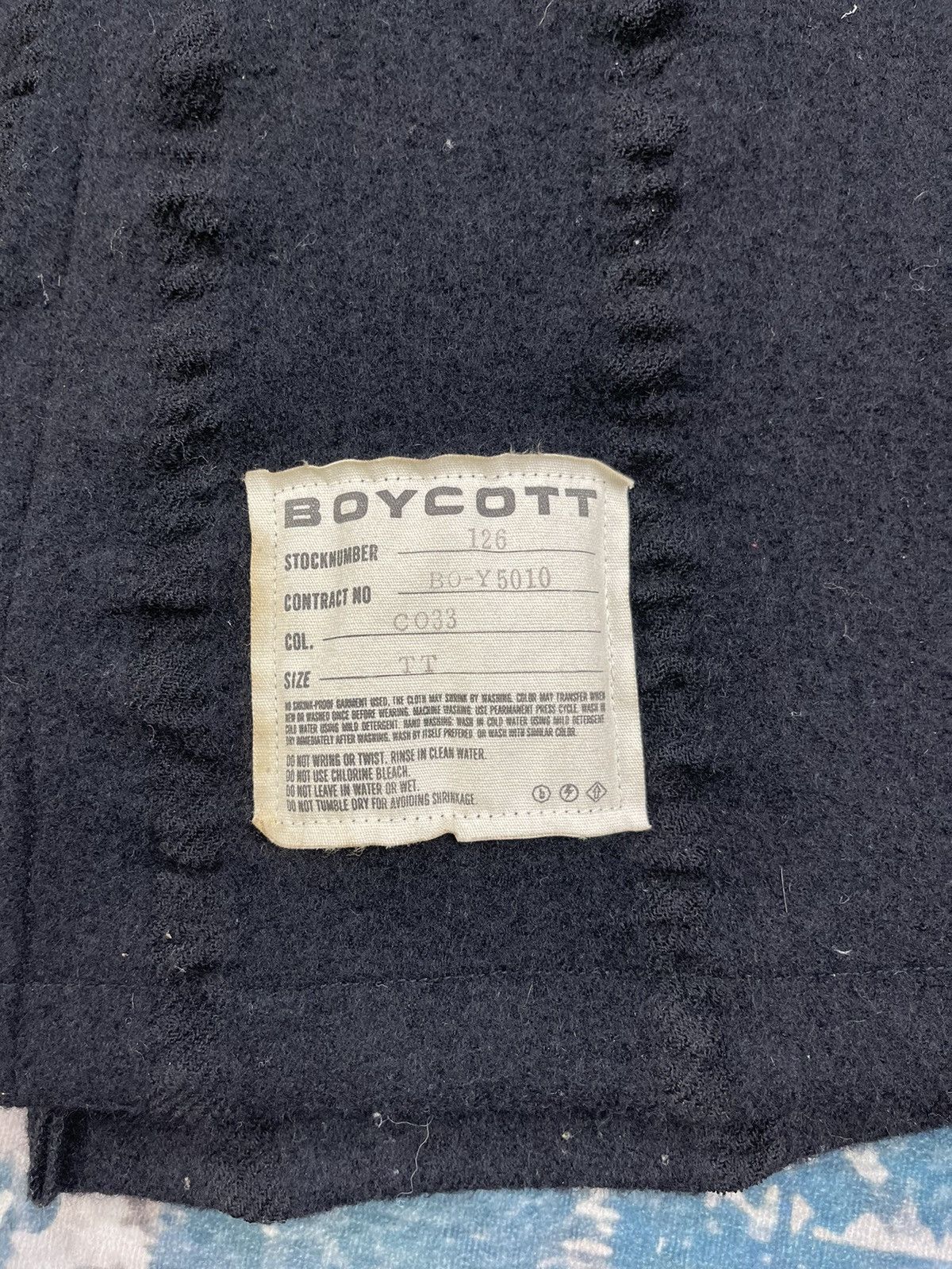 Boycott Issey Miyake Boycott Quarter Zip Wave Knit Pull Over Size US S / EU 44-46 / 1 - 14 Thumbnail