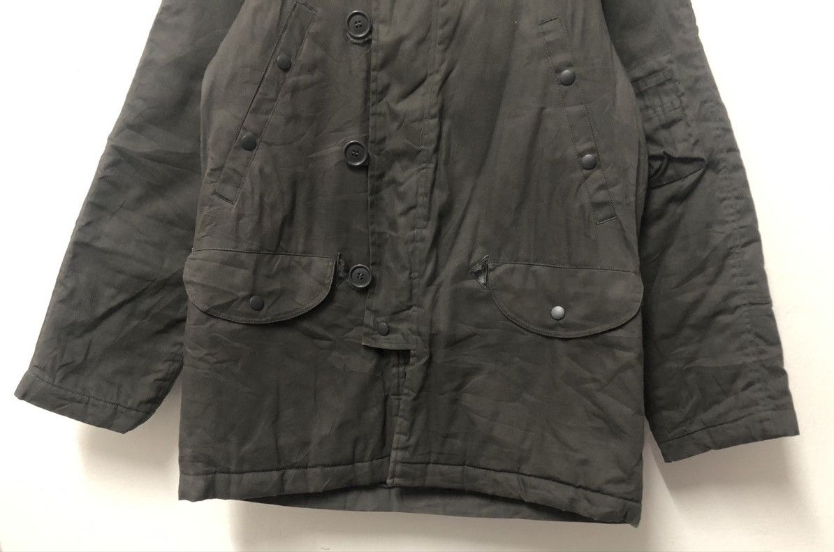 Boycott × Issey Miyake × Vintage Vintage Boycott Military Style Denim Light Jacket Hoodie Size US L / EU 52-54 / 3 - 4 Thumbnail