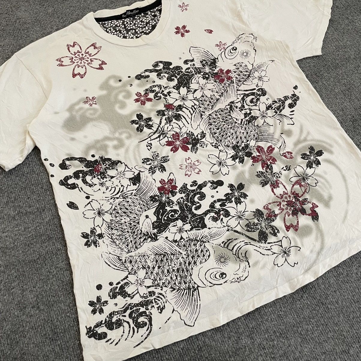 Japanese Brand Original Remak Gear Koi Fish Printed Tee Karakuri Tamashi Size US XXL / EU 58 / 5 - 3 Thumbnail