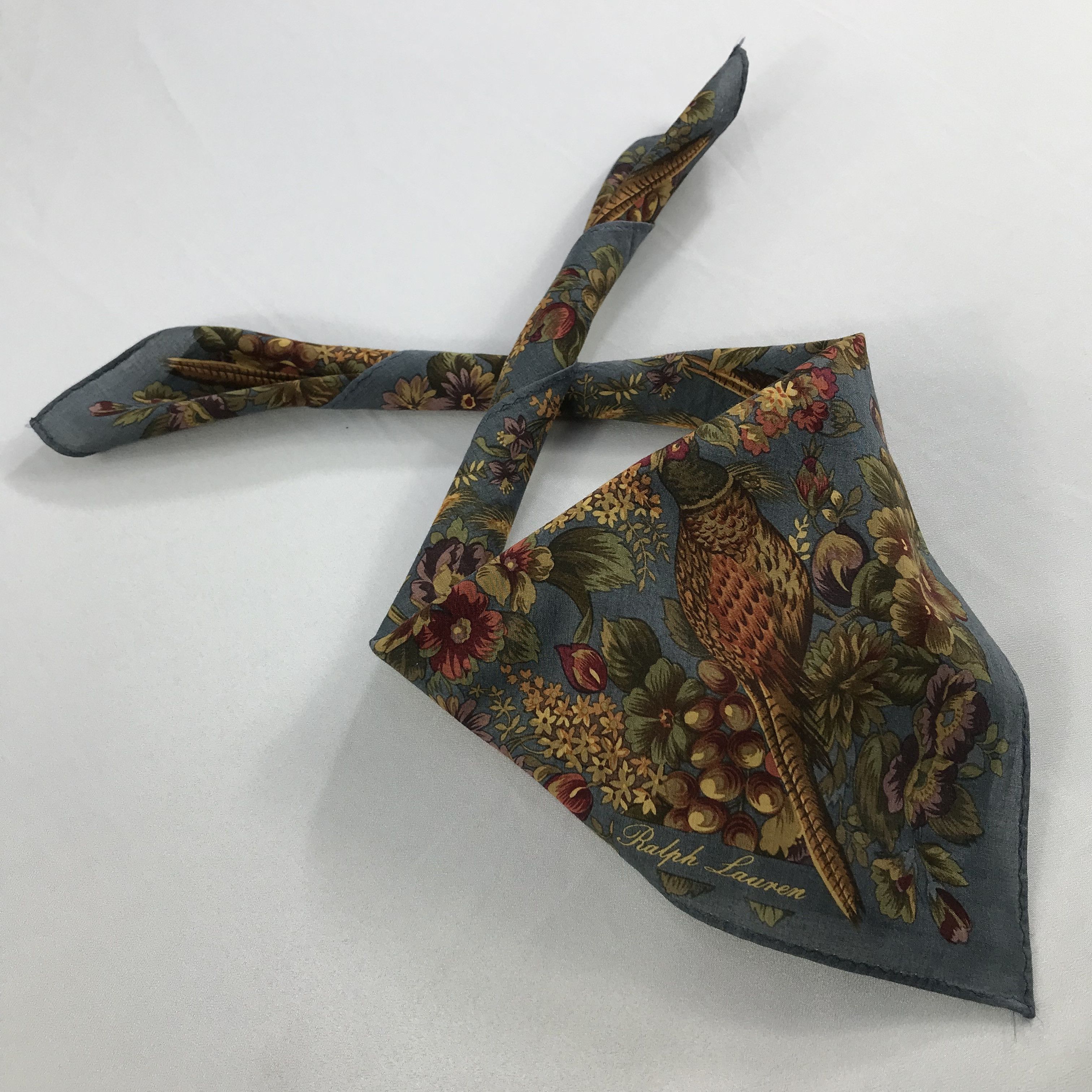 Ralph Lauren × Vintage Ralph Lauren Bandana / Handkerchief / Neckerchief - S2588 Size ONE SIZE - 4 Thumbnail