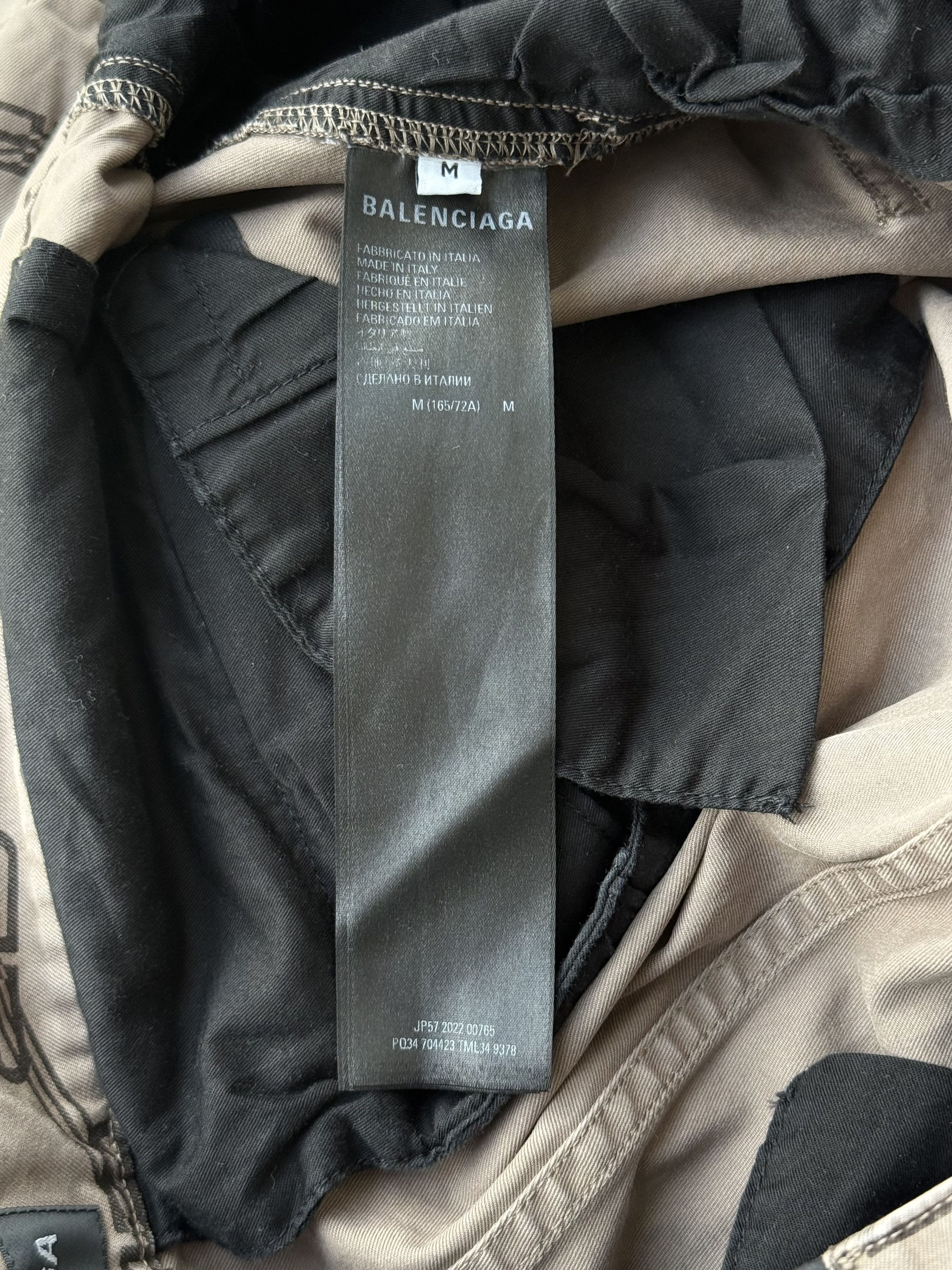 Balenciaga Balenciaga Beige BB Monogram Convertible Cargo Pants Size US 32 / EU 48 - 4 Thumbnail