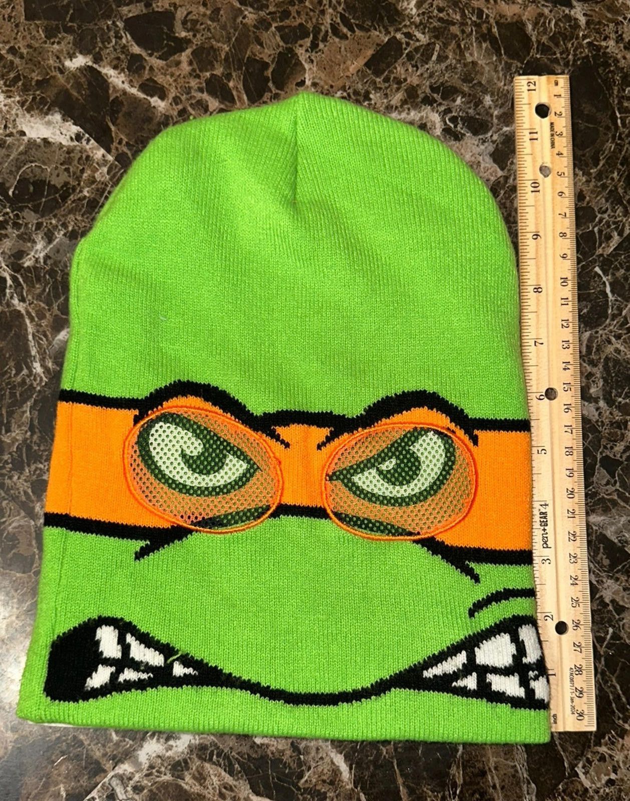 Nickelodeon TMNT Michelangelo Beanie – Retro Ninja Style Beanie Size ONE SIZE - 6 Thumbnail