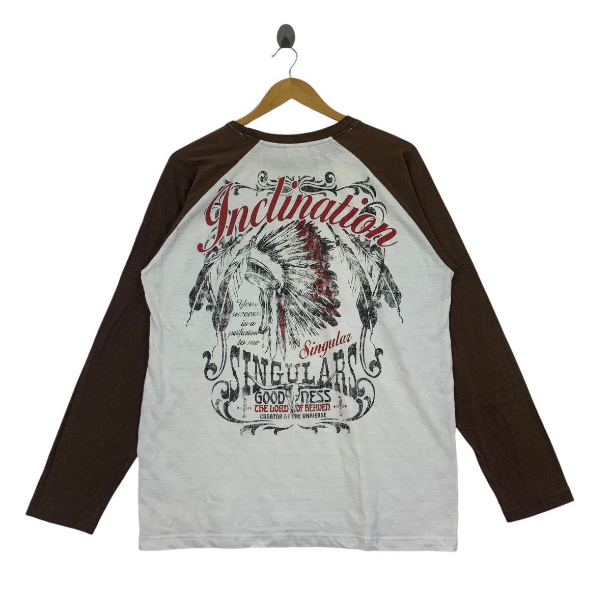 Vintage LOCK HEAVEN GOODNESS Wild Tribe The Out Low Tee Shirt Size XL / US 12-14 / IT 48-50 - 4 Thumbnail