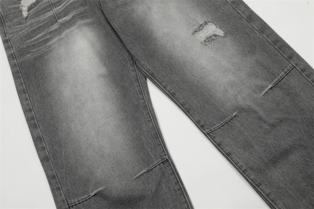 Japanese Brand × Jean Men's street fashion punk distressed washed gradient jeans Size US 32 / EU 48 - 6 Thumbnail