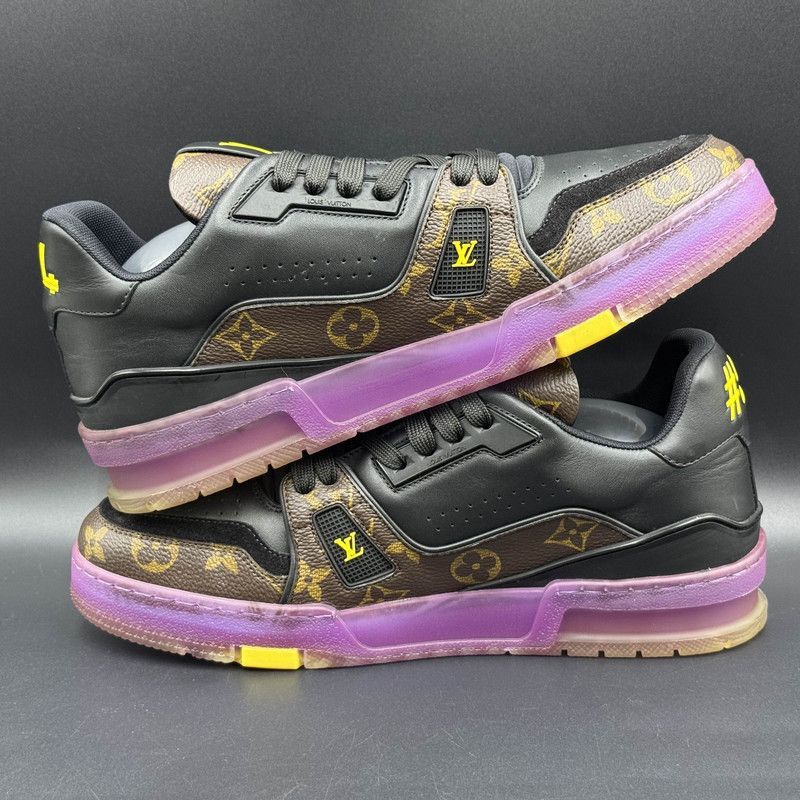 Louis Vuitton Louis Vuitton Trainer Sneakers in Lakers Purple Yellow -250 Size US 9.5 / IT 39.5 - 7 Thumbnail