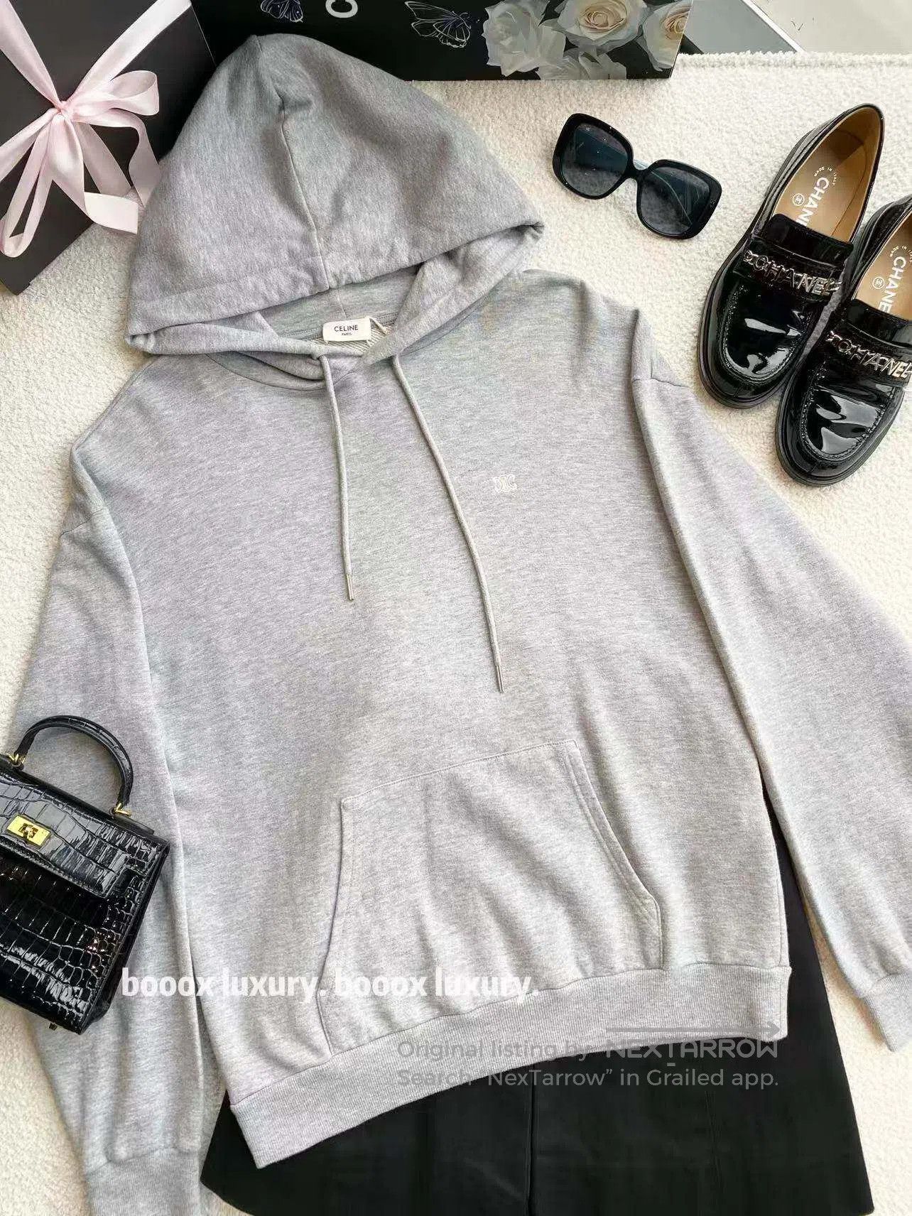 Celine Celine Grey embroidered hoodie| Size M / US 6-8 / IT 42-44 - 1 Thumbnail