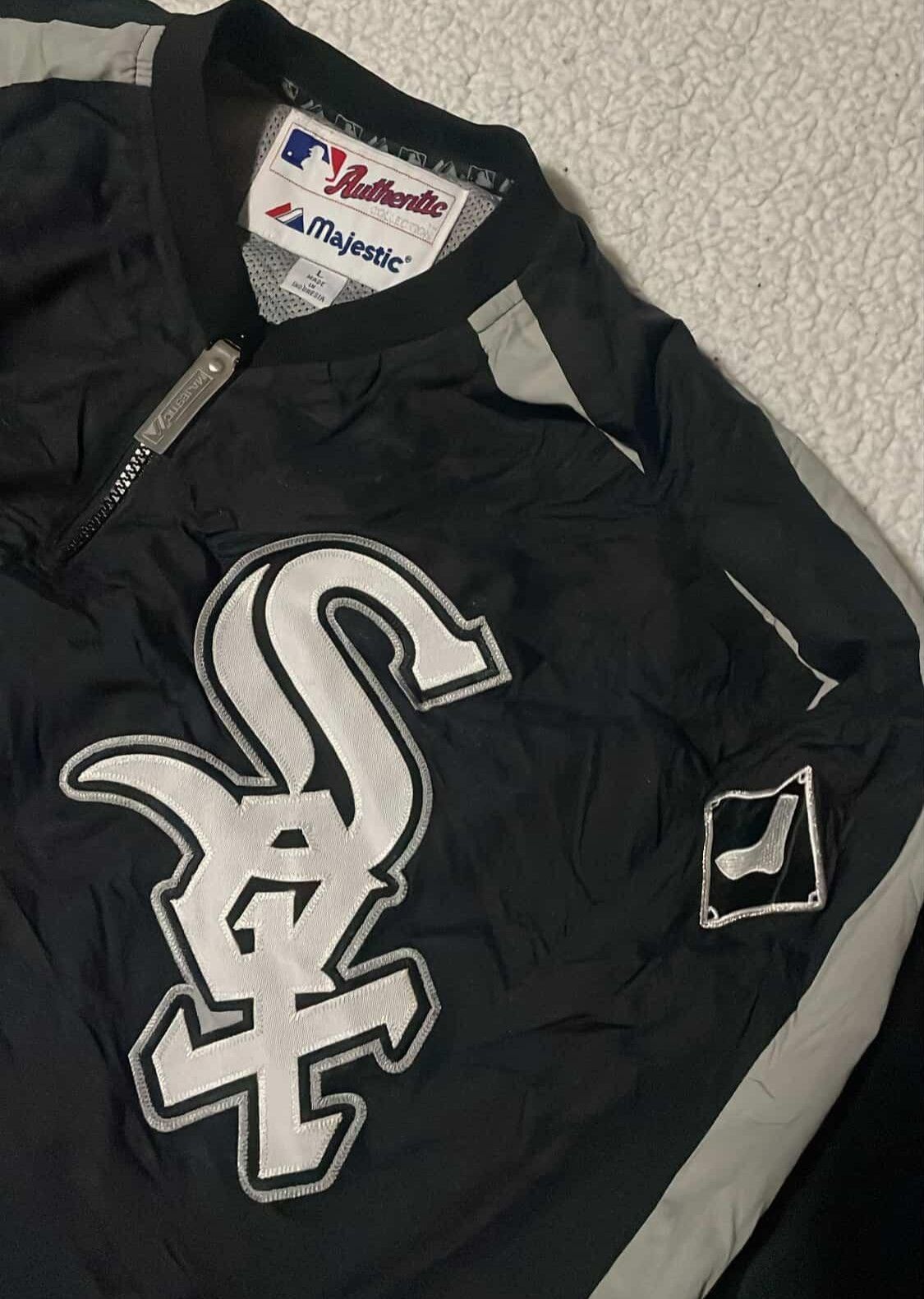 Majestic Chicago White Sox MLB Men's Majestic 1/4 Zip Vintage jacket Size US L / EU 52-54 / 3 - 1 Thumbnail