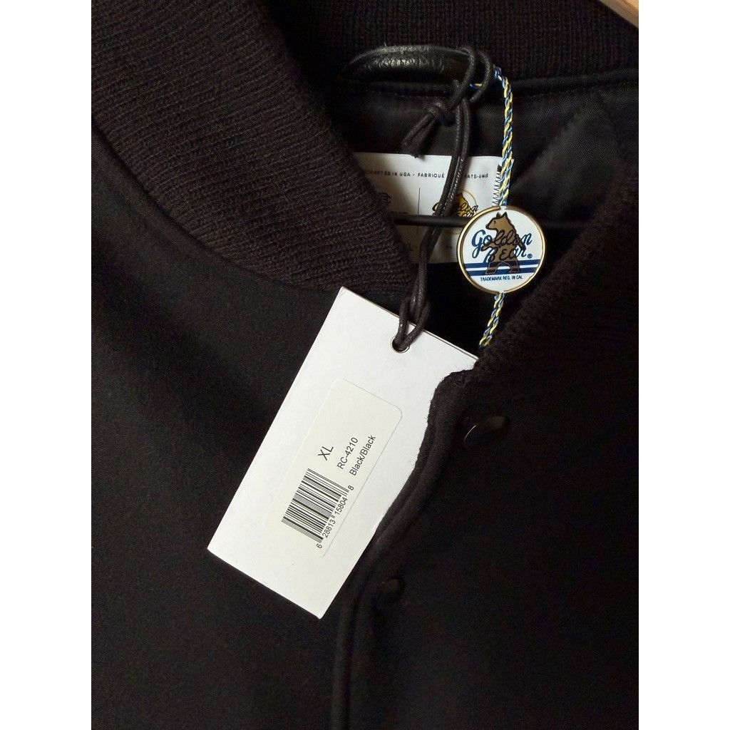 Reigning Champ Reigning Champ x Golden Bear Albany Black Varsity Jacket Size US XL / EU 56 / 4 - 4 Thumbnail