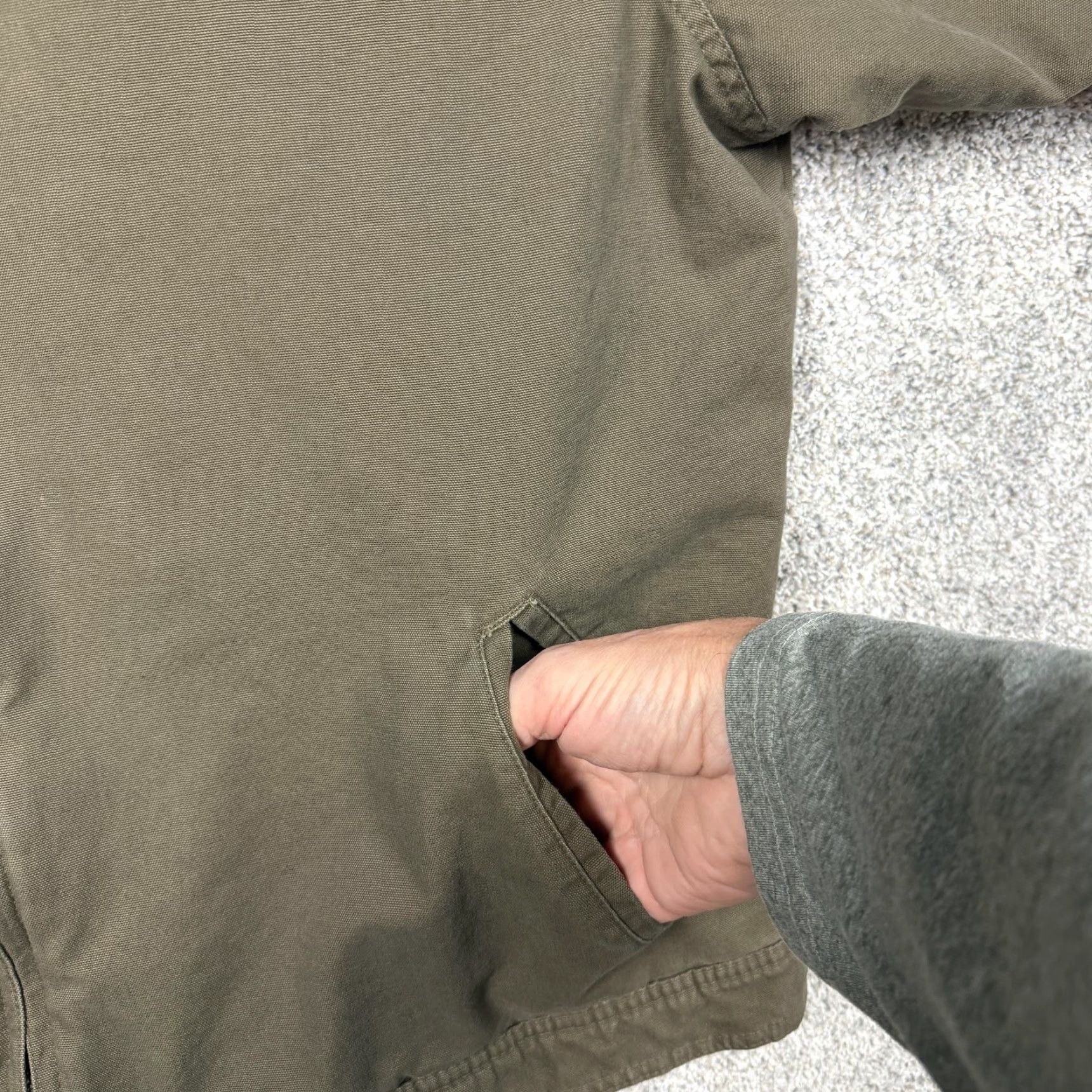 Vintage SONOMA life+style Bomber Jacket Mens L Brown Canvas Fleece Lined Workwear Size US L / EU 52-54 / 3 - 6 Thumbnail