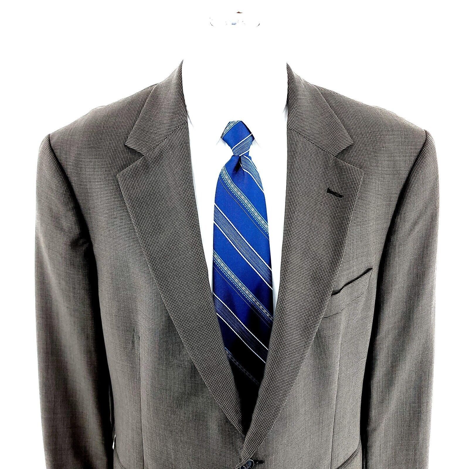 Brooks Brothers DAMAGED 346 Brooks Brothers Stretch Wool 2 Button Blazer 42L Size 42L - 1 Thumbnail