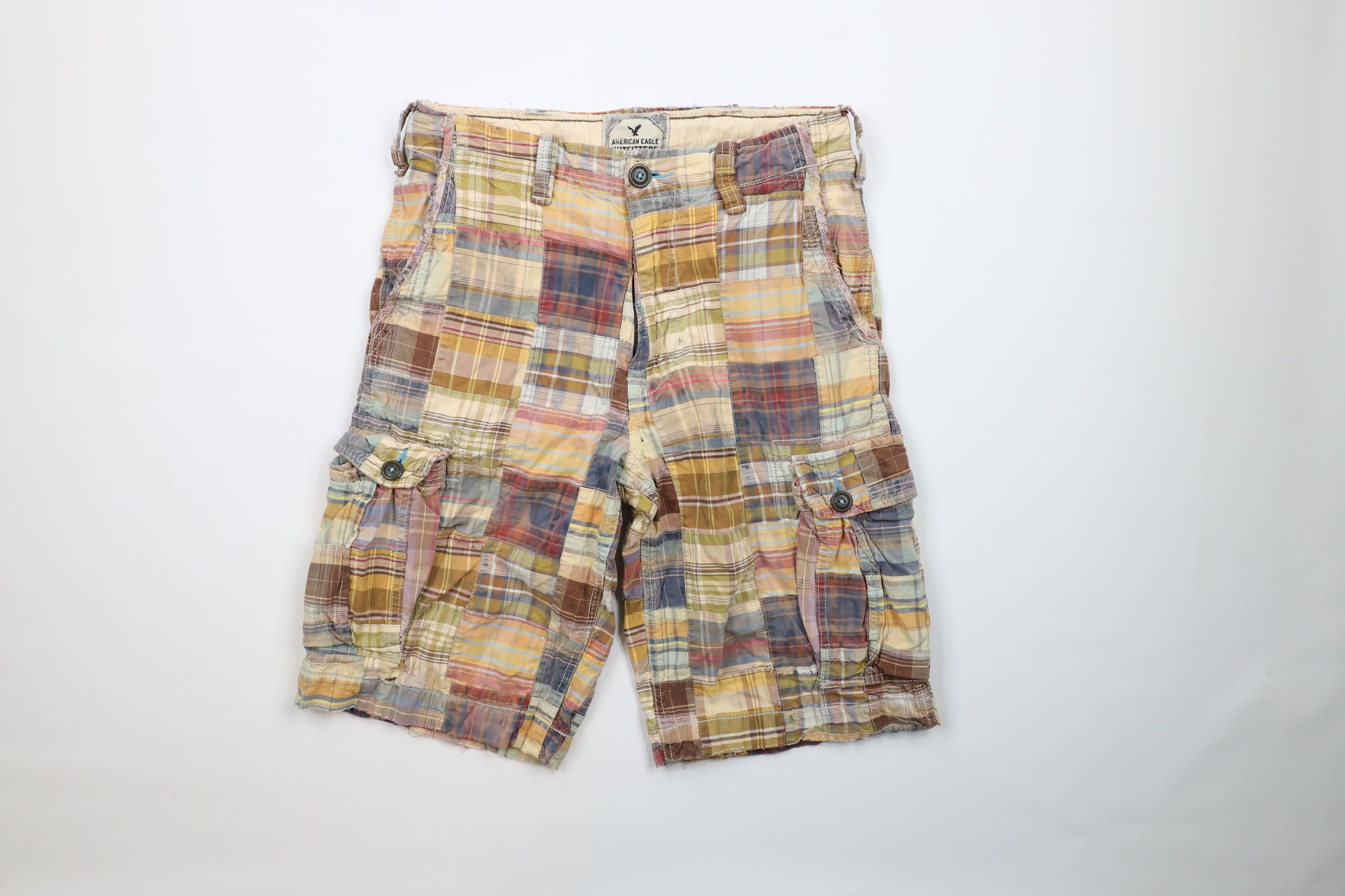 American eagle plaid shorts online