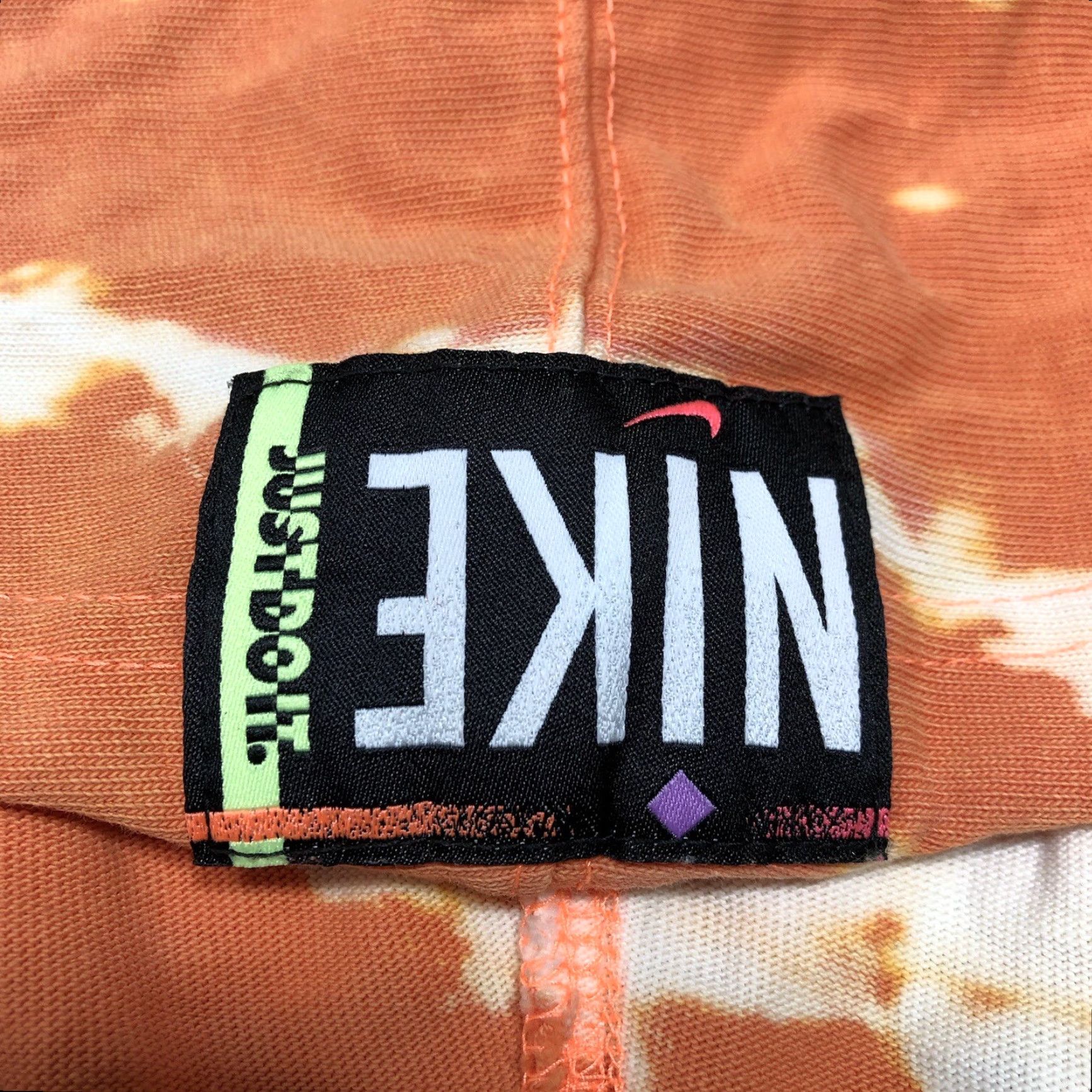 Nike Nike Hoodie Sweatshirt Womens Large Oversized Tie Dye Acid Wash Orange Size L / US 10 / IT 46 - 5 Thumbnail