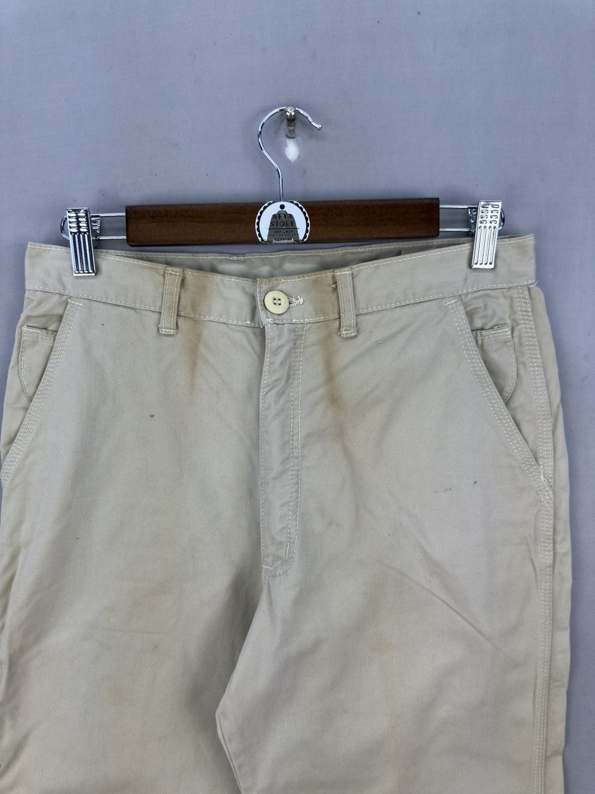 Wrangler Wrangler Straight Cut Khaki Trouser Pants Size US 30 / EU 46 - 9 Thumbnail
