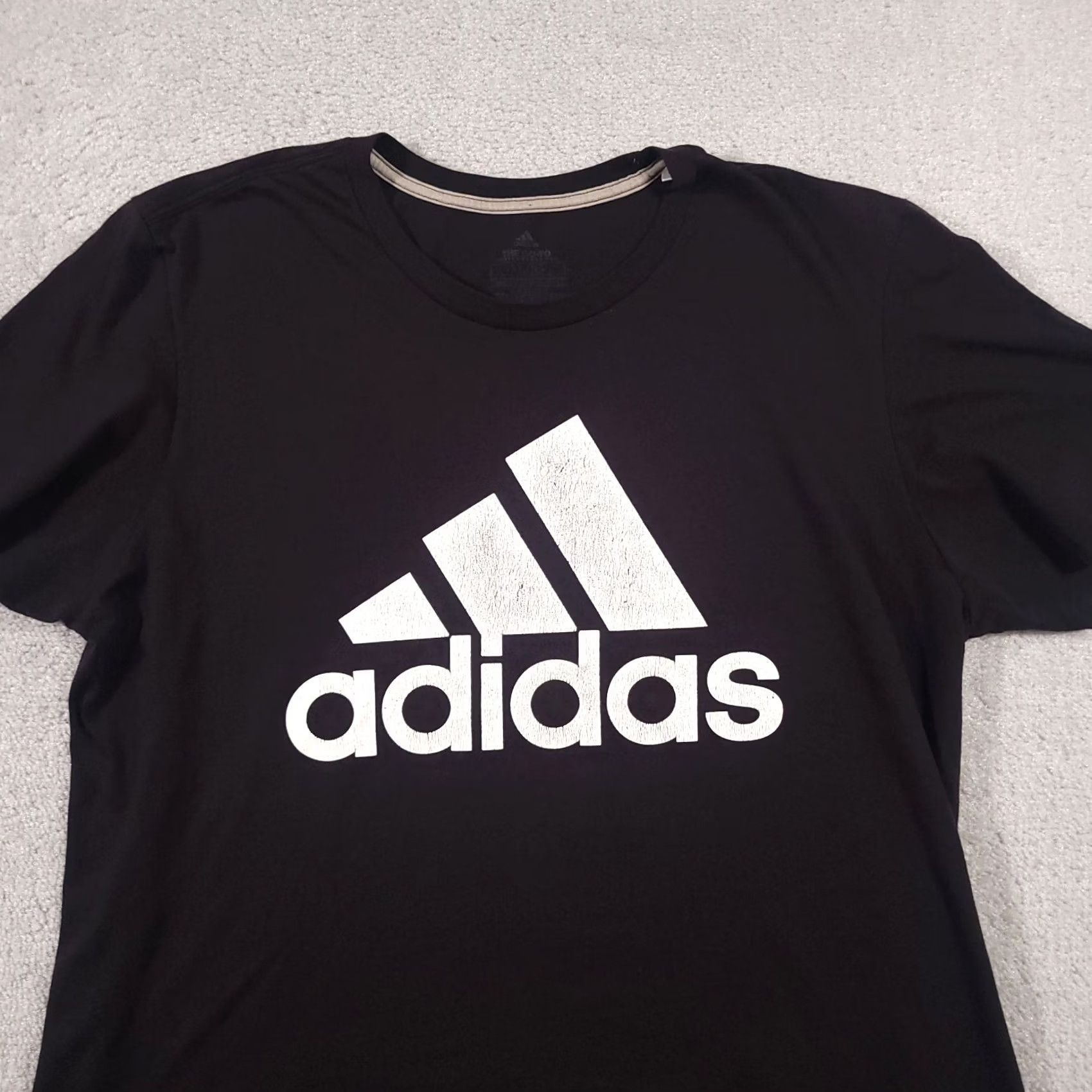 Adidas Adidas The Go-To Performance Tee Shirt Mens XL Black Logo Short Sleeve Climalite Size US XL / EU 56 / 4 - 3 Thumbnail
