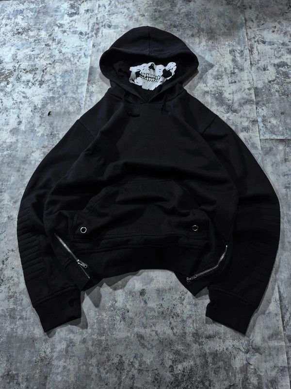 Other Edgy Skull Collar Mask Hoodie Alternative ThumbHoles Size US M / EU 48-50 / 2 - 2 Thumbnail