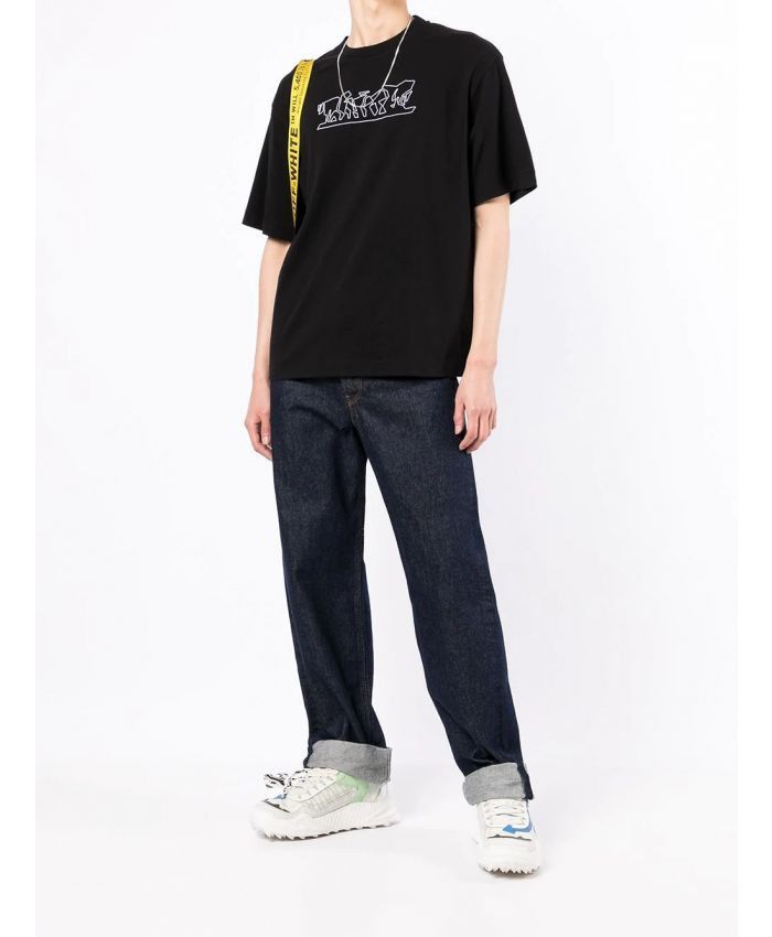 Off-White o1gr1nt1124 Fig Of Speech Over Skate S/S T-Shirt in Black Size US XS / EU 42 / 0 - 3 Thumbnail