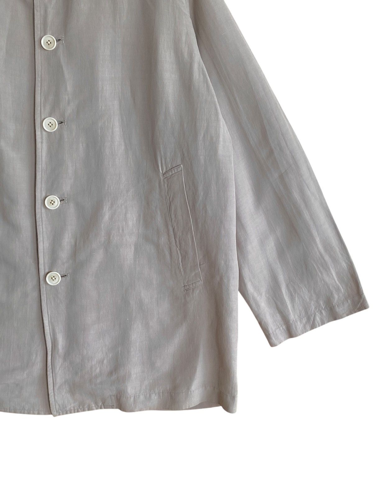 Yohji Yamamoto Rare Design Vintage Yohji Yamamoto Linen Jacket 1990s Size US M / EU 48-50 / 2 - 4 Thumbnail