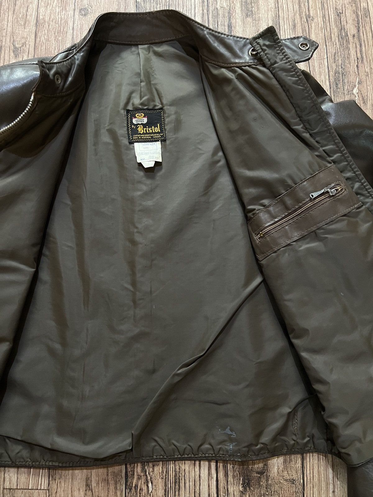 Bristol Studios × Schott × Vintage Bristol Cafe Racer Leather Jacket Size US L / EU 52-54 / 3 - 5 Thumbnail