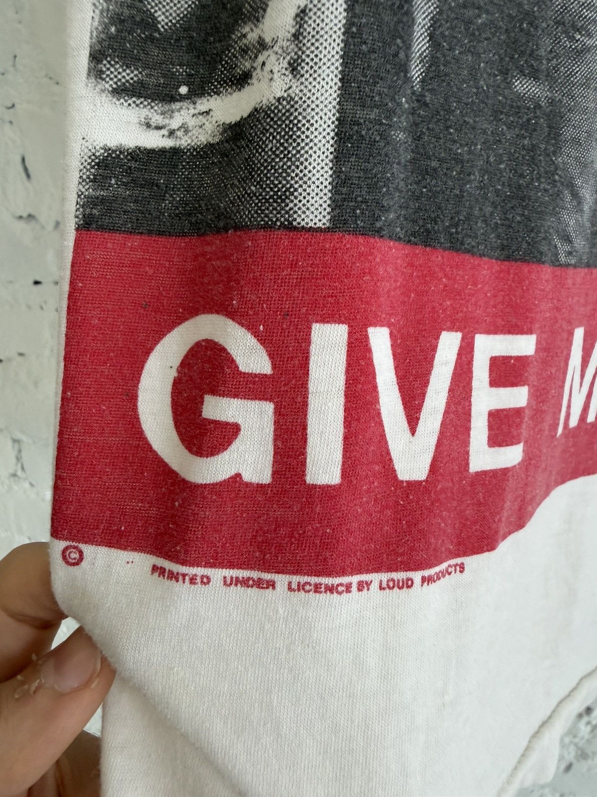 Vintage VINTAGE 1980S CHARGED GBH ‘GIVE ME FIRE’ CUTOFF TEE Size US L / EU 52-54 / 3 - 2 Thumbnail