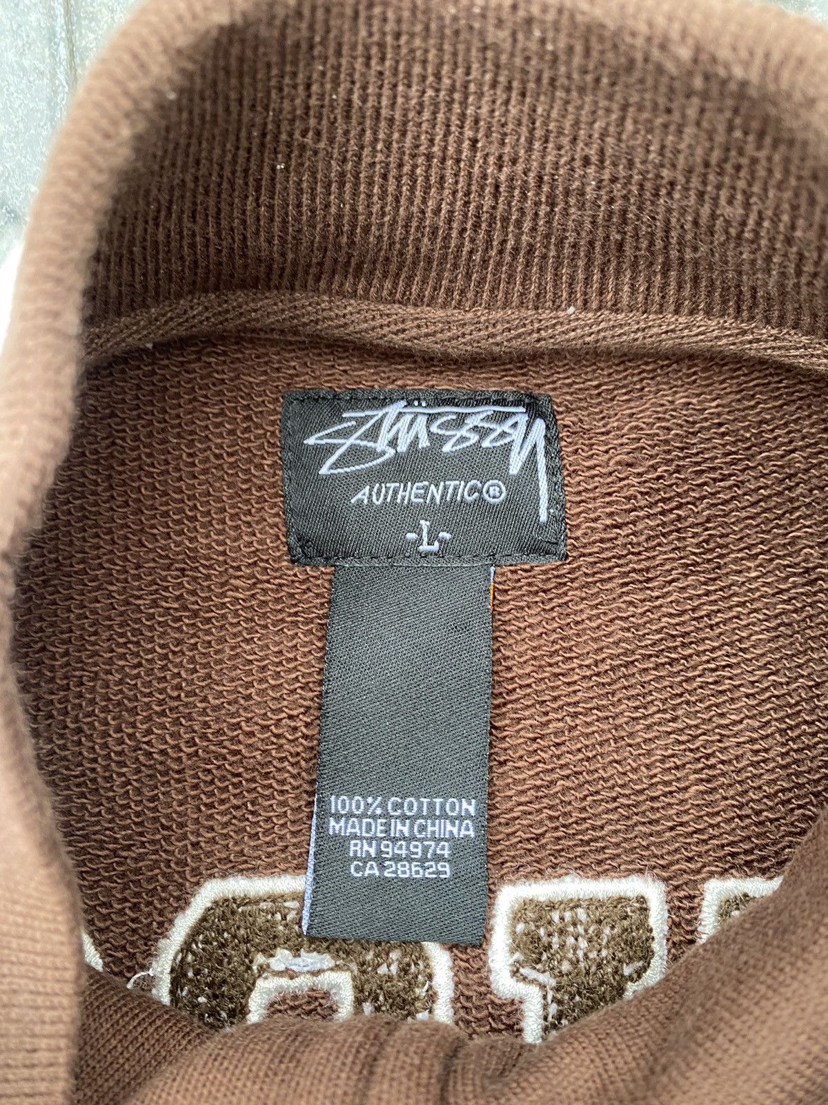 Stussy × Vintage 90S STUSSY MULTI LOGO VARSITY RARE RETRO Y2K COLLEGE JACKET Size US L / EU 52-54 / 3 - 9 Thumbnail
