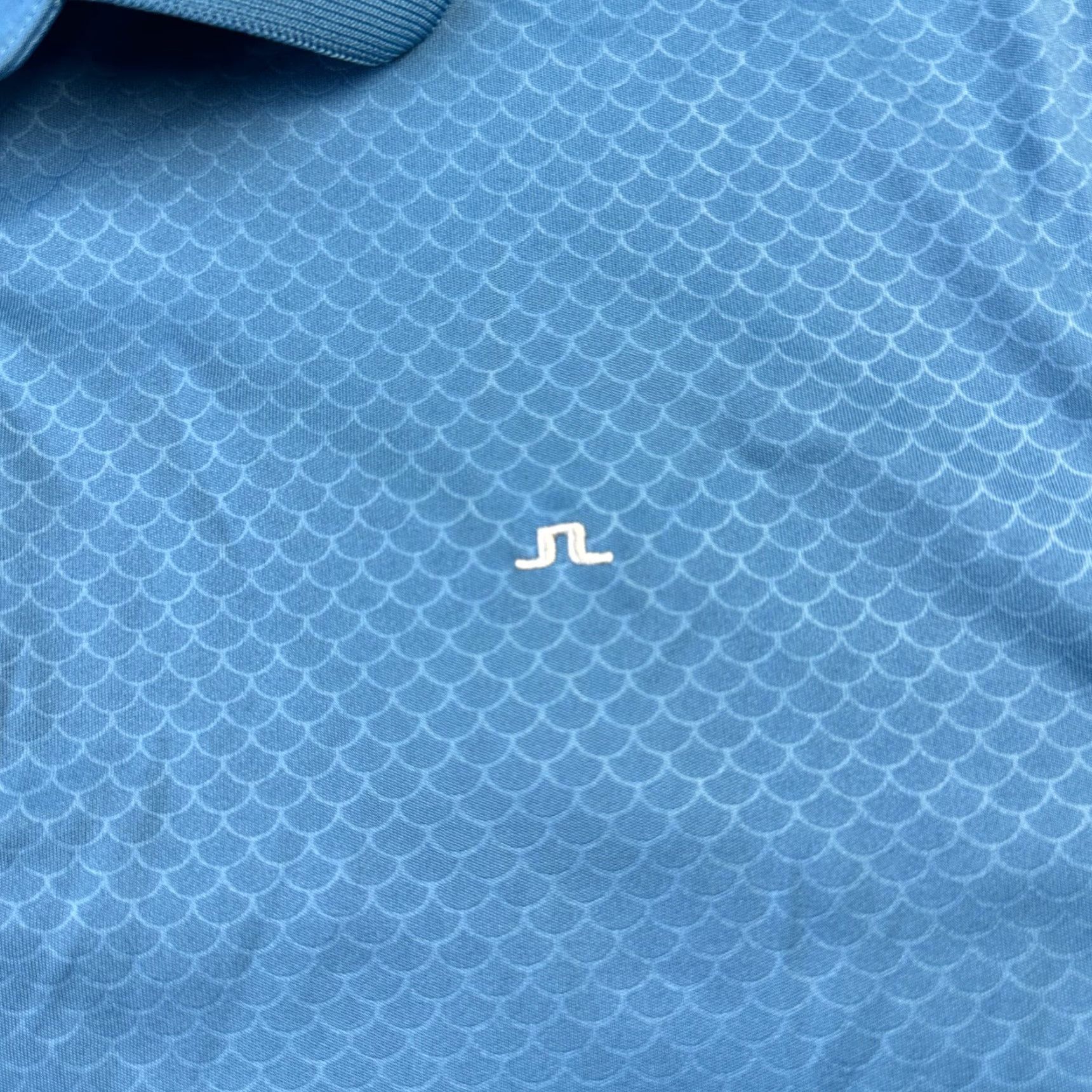J.Lindeberg J. Lindeberg Polo Shirt Mens Extra Large Michael Scale Slim Fit TX Jersey+ Golf Blue Size US XL / EU 56 / 4 - 4 Thumbnail