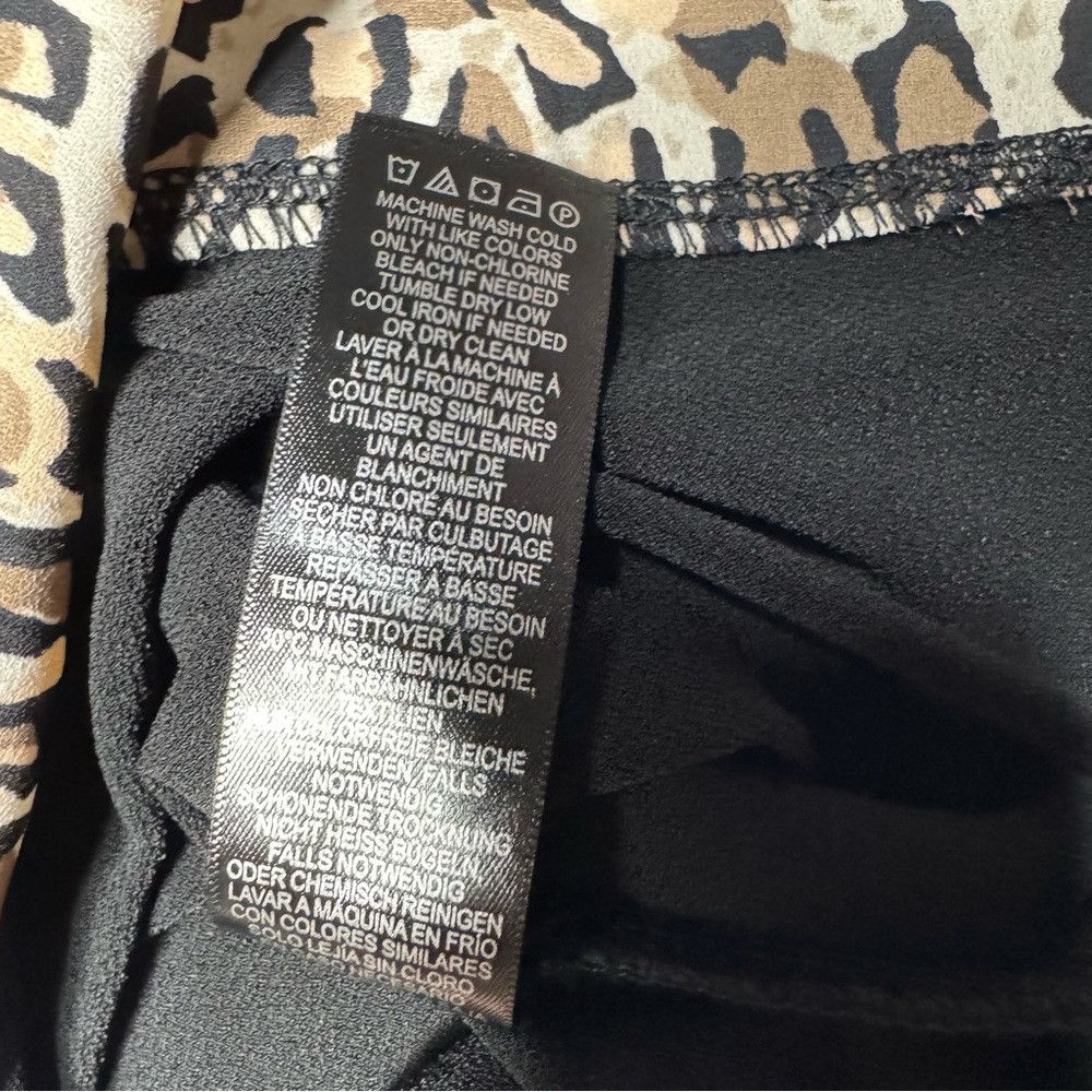 Adrianna Papell NWT New $89 Adrianna Papell V-Neck Flutter Sleeve Black ani Size XL / US 12-14 / IT 48-50 - 8 Thumbnail