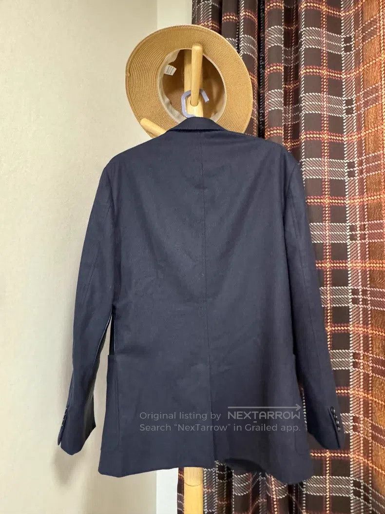 Hermes Hermes Wool Leather Blazer Jacket, 100% Wool + Calf Leathe Size 50R - 2 Thumbnail