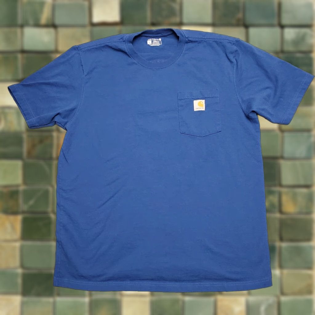 Carhartt Carhartt Shirt Mens Large Blue Loose Fit Short Sleeve Pocket TEE Aspen Colorado Size US L / EU 52-54 / 3 - 1 Thumbnail
