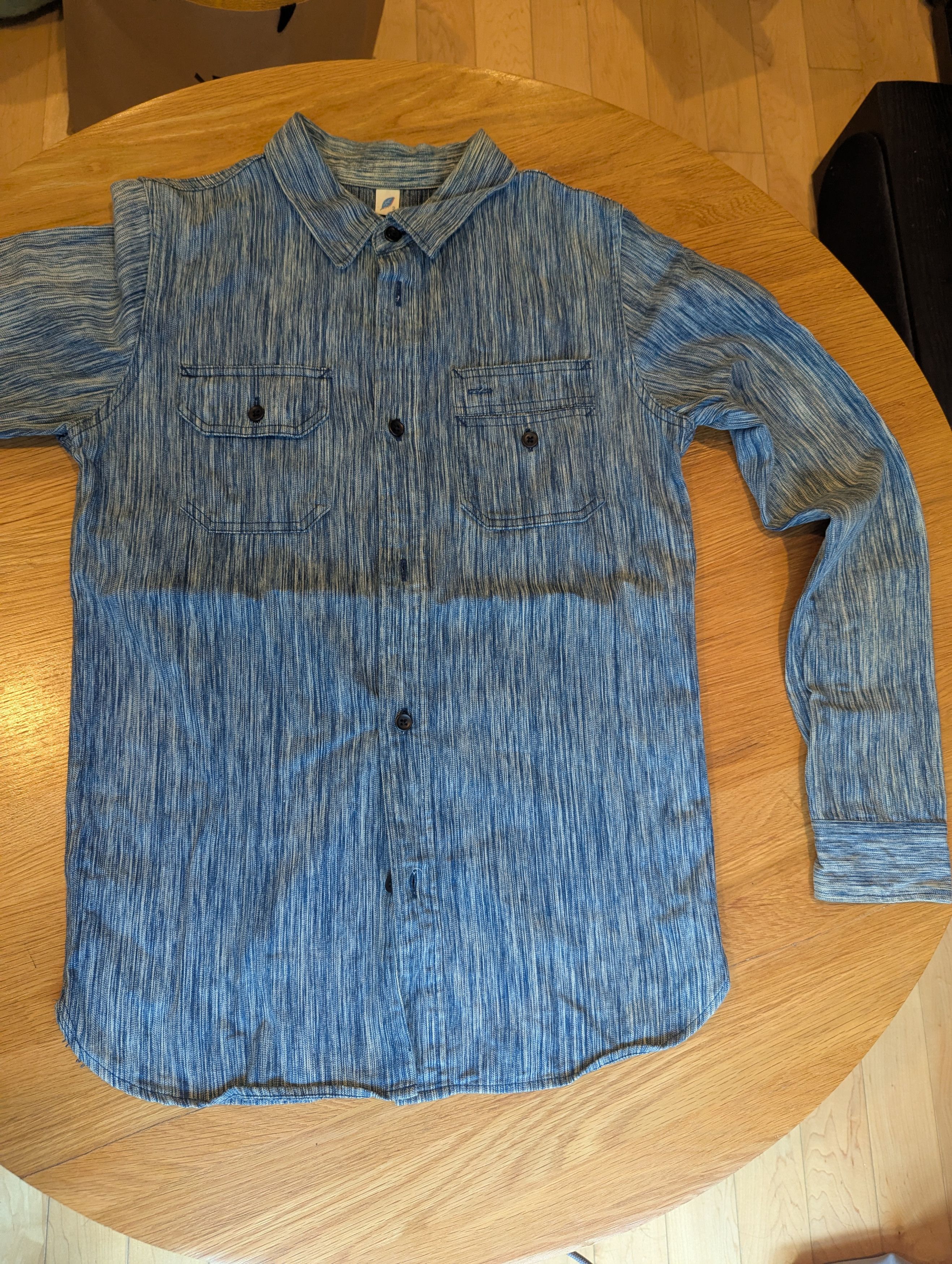 Pure Blue Japan Pure Blue Japan Kasuri dyed Workshirt Size US S / EU 44-46 / 1 - 1 Thumbnail