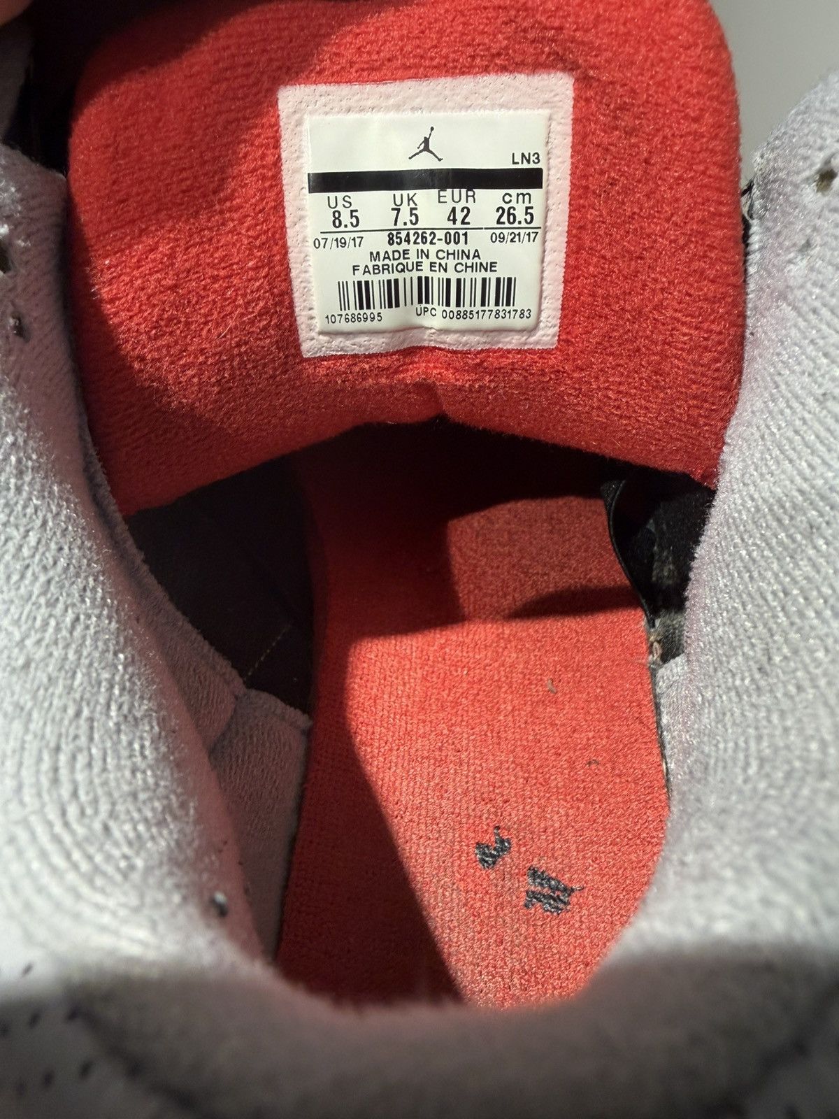 Jordan Brand Air jordan 3 “black cement” Size US 8.5 / EU 41-42 - 7 Thumbnail