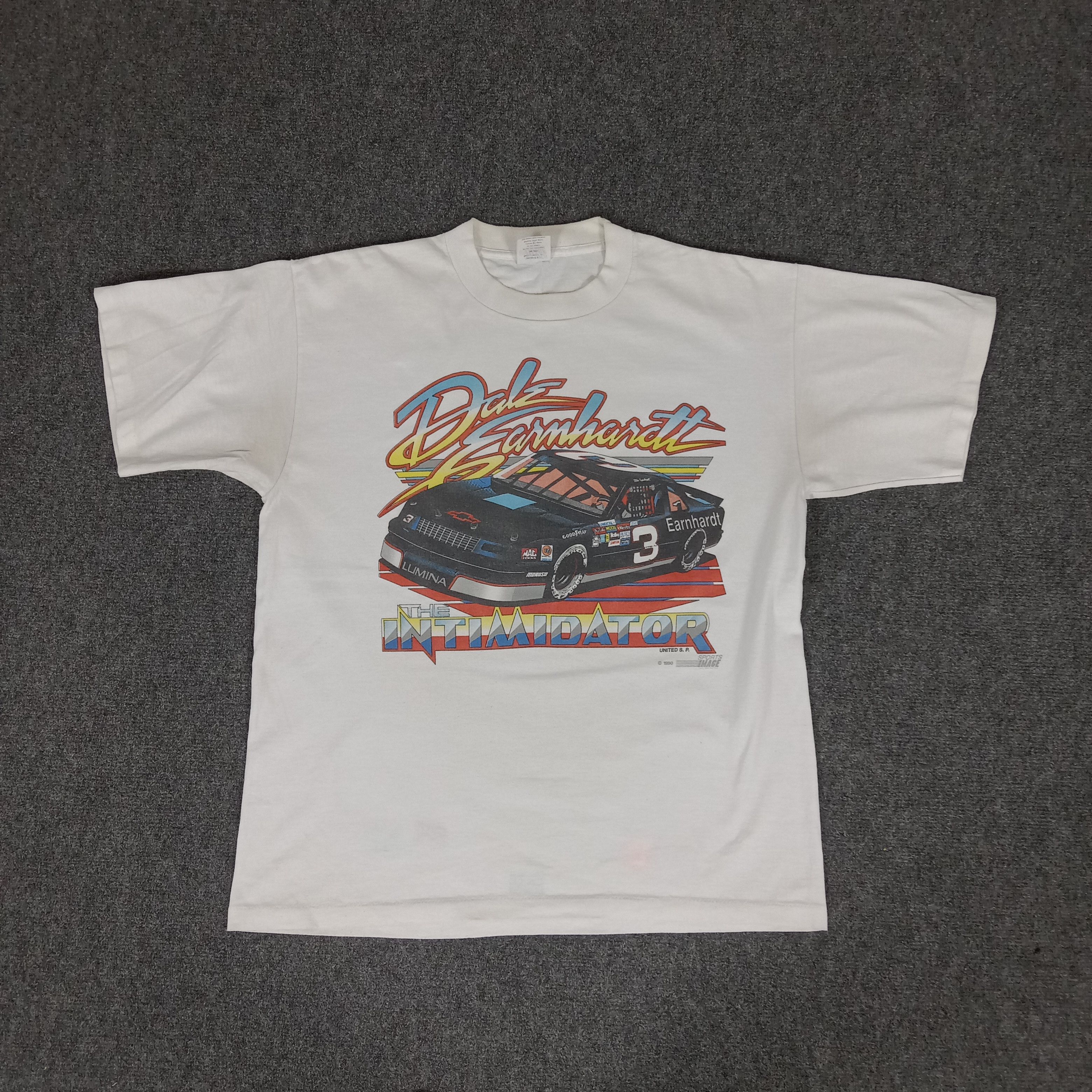 Vintage Vintage 90's Dale Earnhardt The Imidator Racing Tshirt Size US L / EU 52-54 / 3 - 1 Thumbnail