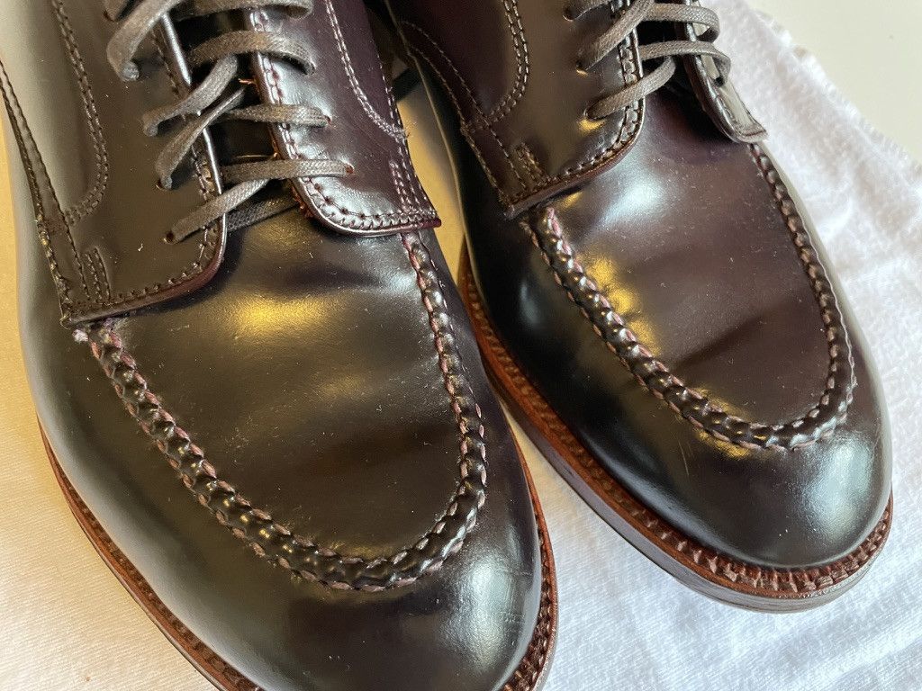 Alden Alden derby, color 8 shell cordovan, modified last, 7.5E Size US 7.5 / EU 40-41 - 2 Thumbnail