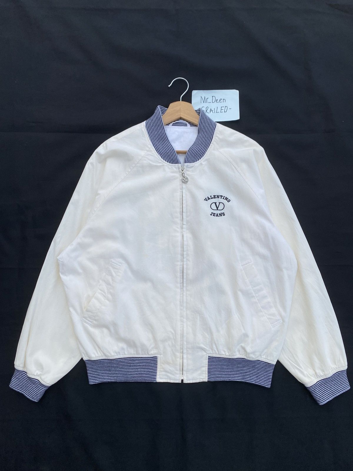 Valentino Rare Vintage Valentino Jeans Big Logo Cotton Jacket Size US M / EU 48-50 / 2 - 8 Thumbnail