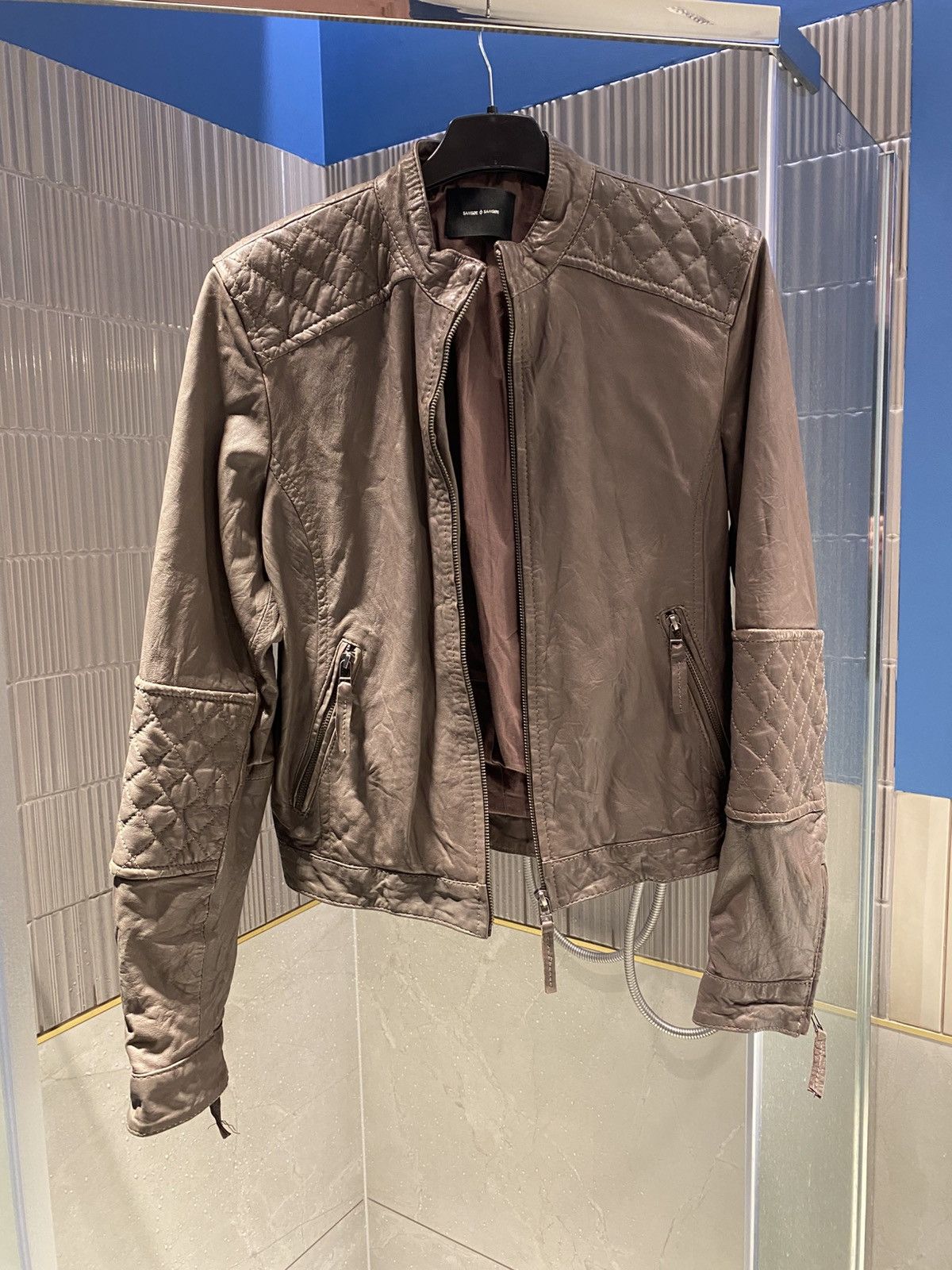 Samsoe Samsoe Samsoe & Samsoe samsøe samsøe washed leather jacket wmns M Size M / US 6-8 / IT 42-44 - 7 Thumbnail