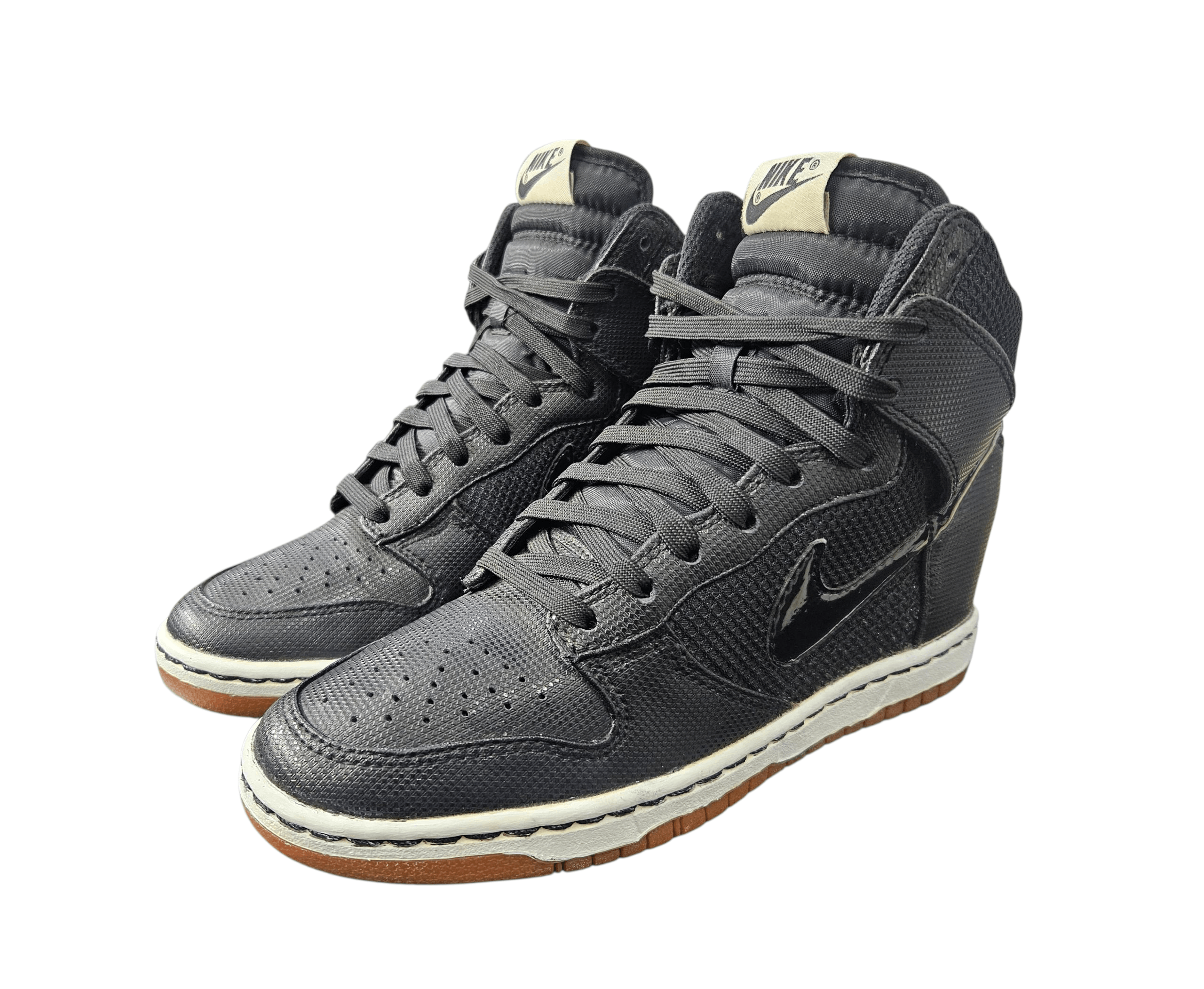Nike 2012 NIKE DUNK SKY HI ESSENTIAL Wedge "Black Sail" Size US 6.5 / IT 36.5 - 3 Thumbnail