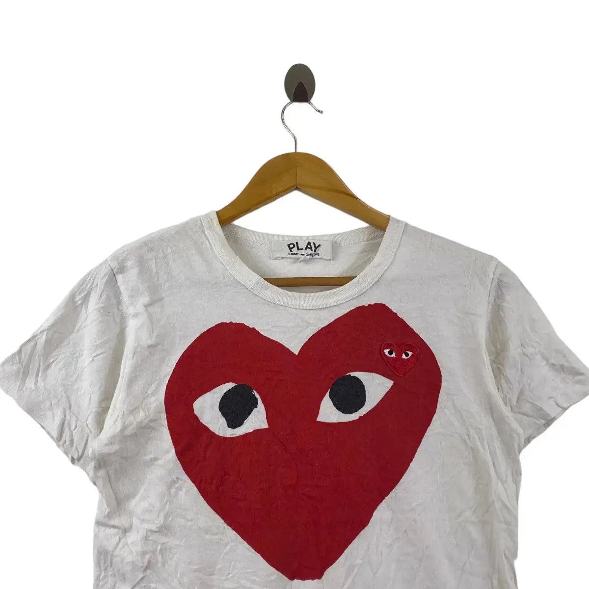 Comme des Garcons COMME DES GARCONS PLAY 2006 S/S Collection Red Love Tee Size US M / EU 48-50 / 2 - 2 Thumbnail