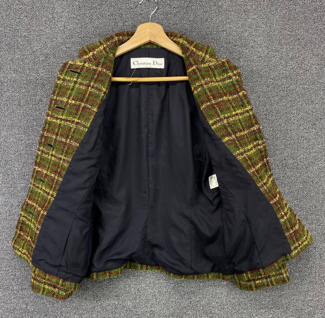 Christian Dior Monsieur Vintage Christian Dior Knitted Tweed Jacket Size L / US 10 / IT 46 - 6 Thumbnail