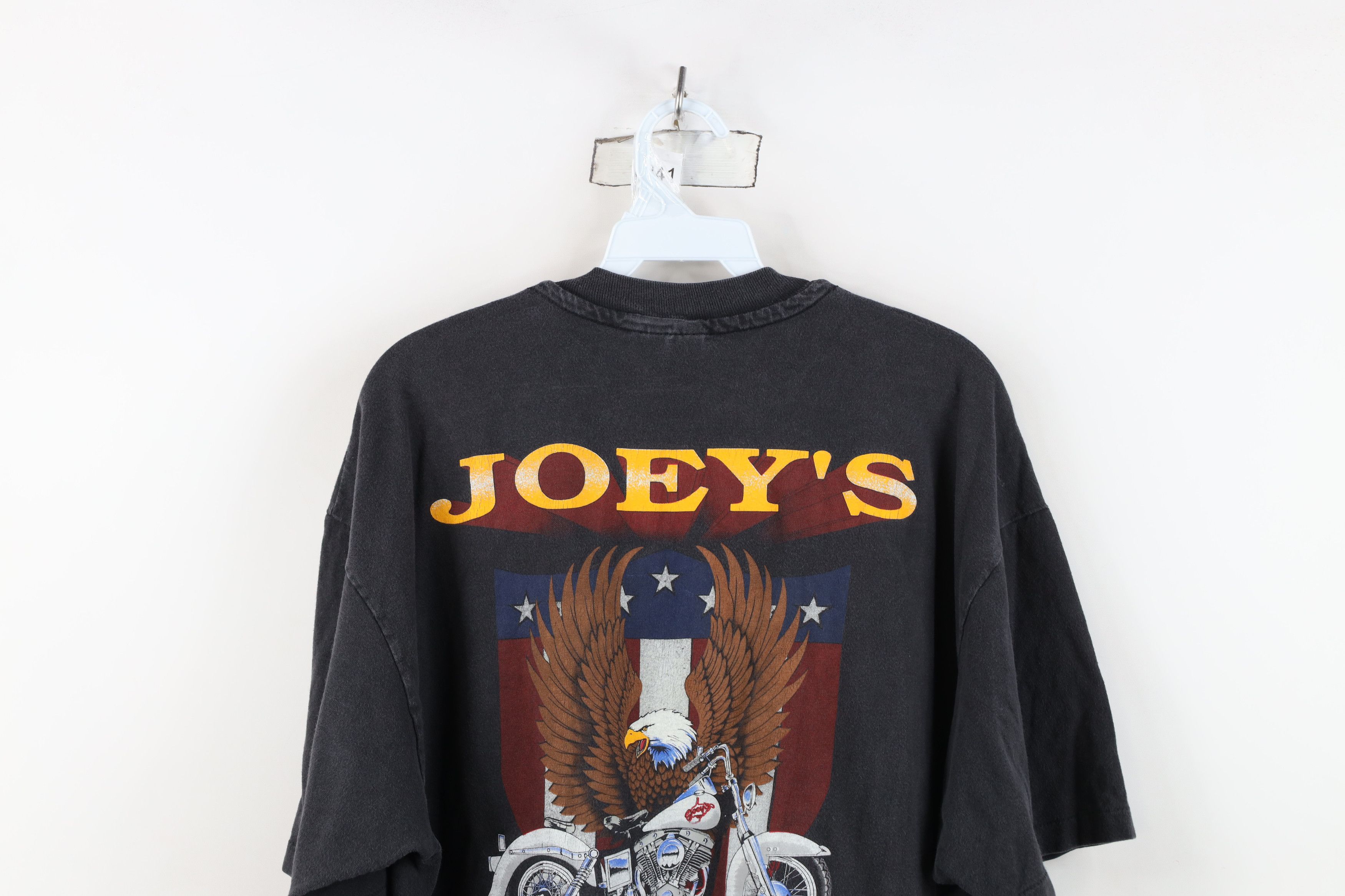 Vintage Vintage 90s Motorcycle Bar Eagle West Virginia T-Shirt USA Size US XL / EU 56 / 4 - 13 Thumbnail