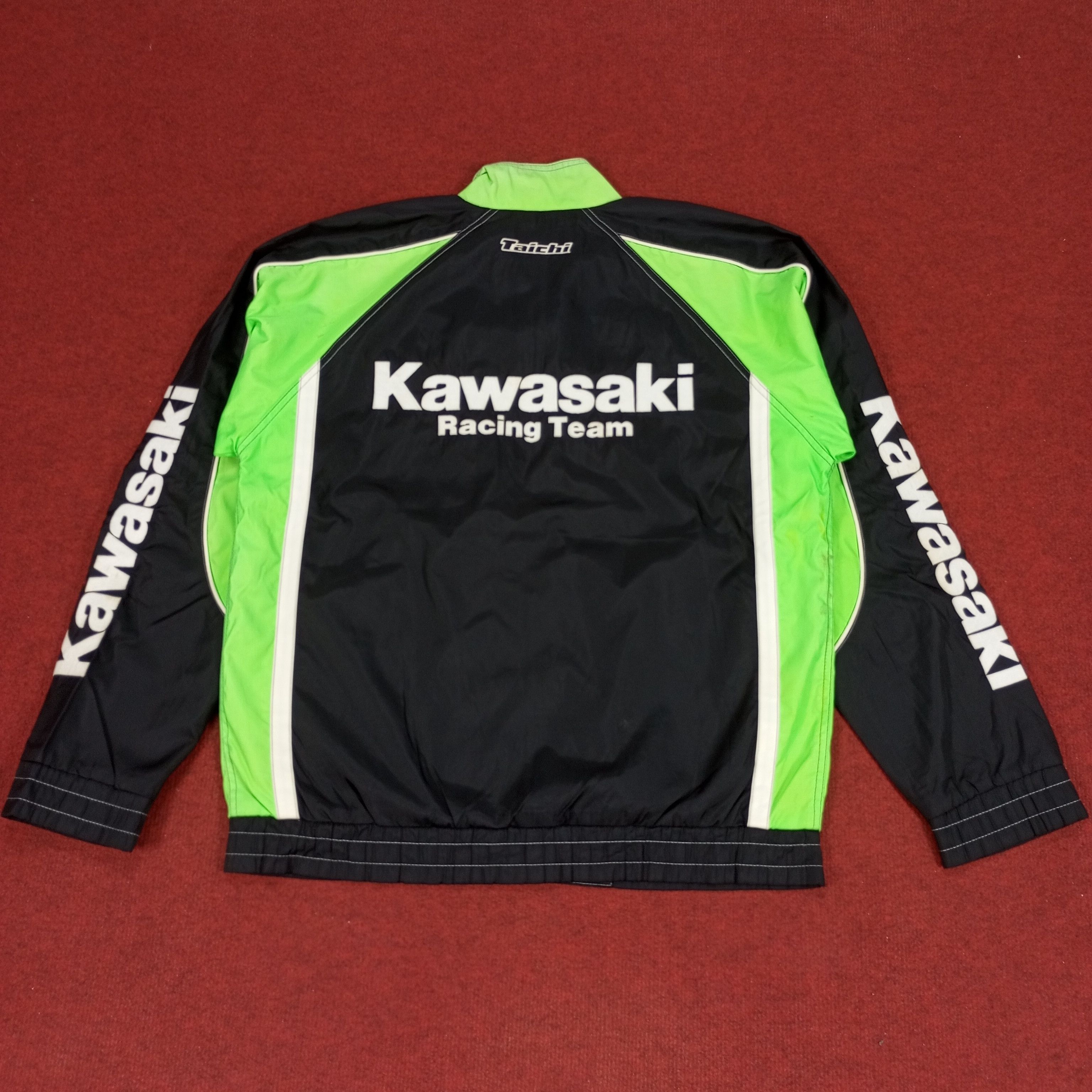Japanese Brand × Vintage Kawasaki Racing Team Japanese Motorcycle Brand Jacket Size US L / EU 52-54 / 3 - 1 Thumbnail