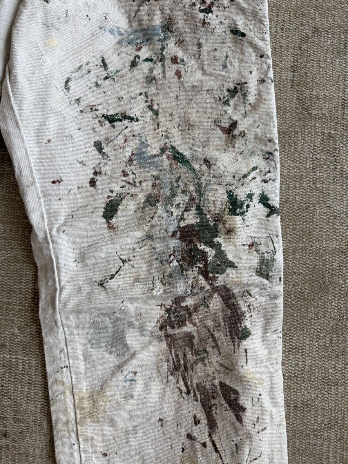 Dickies Whit paint splatter Dickies workwear carpenter pants 34 x 34 Size US 34 / EU 50 - 4 Thumbnail