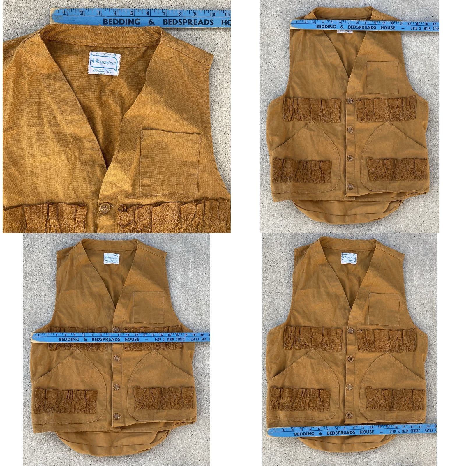 Vintage VINTAGE Western Field Hunting Vest Duck Canvas Tobacco Brown Men S Vest Shirt? Size US S / EU 44-46 / 1 - 11 Thumbnail