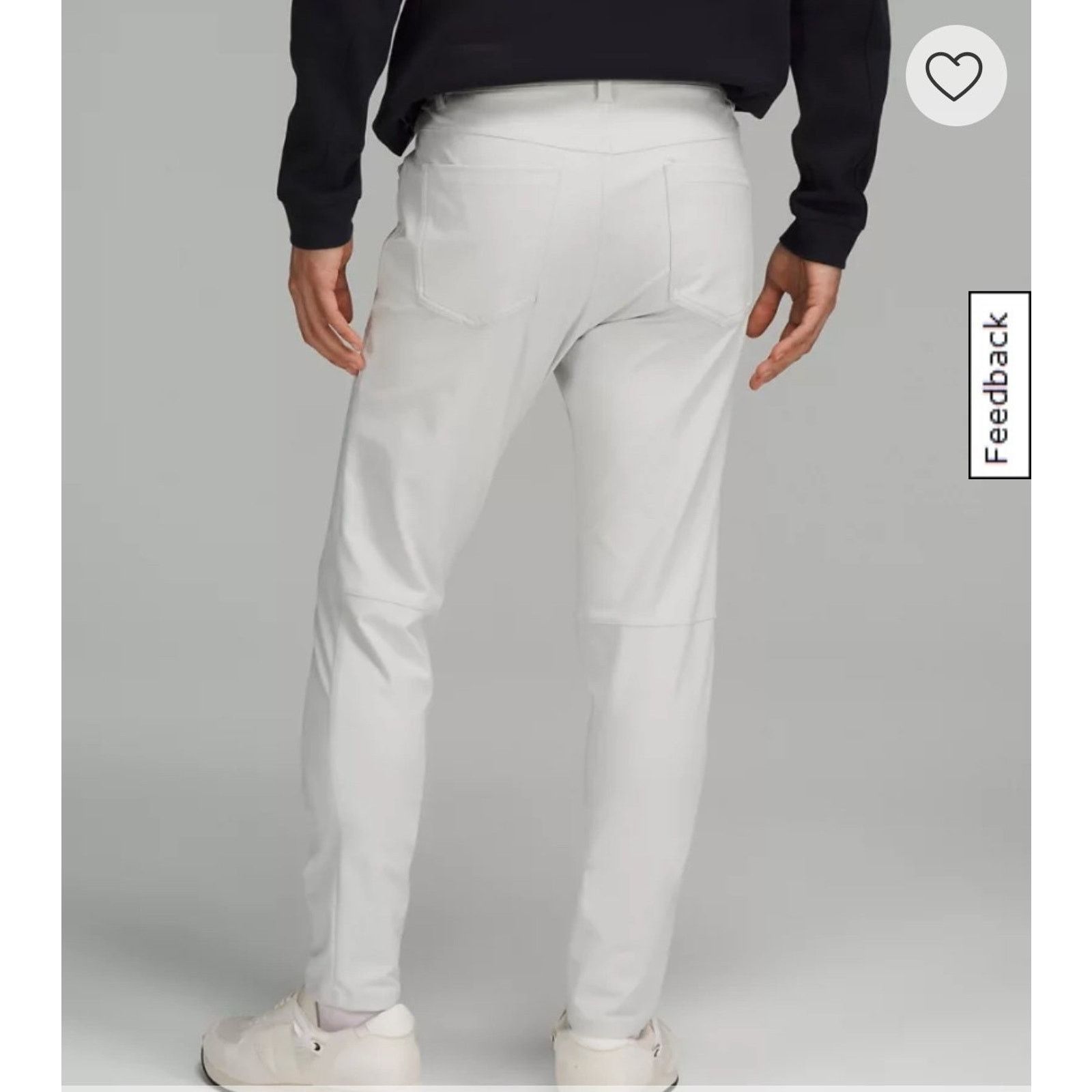 Lululemon Lululemon Light Gray ABC Classic Fit 5 Pocket Chino 34×30 Size US 34 / EU 50 - 2 Thumbnail