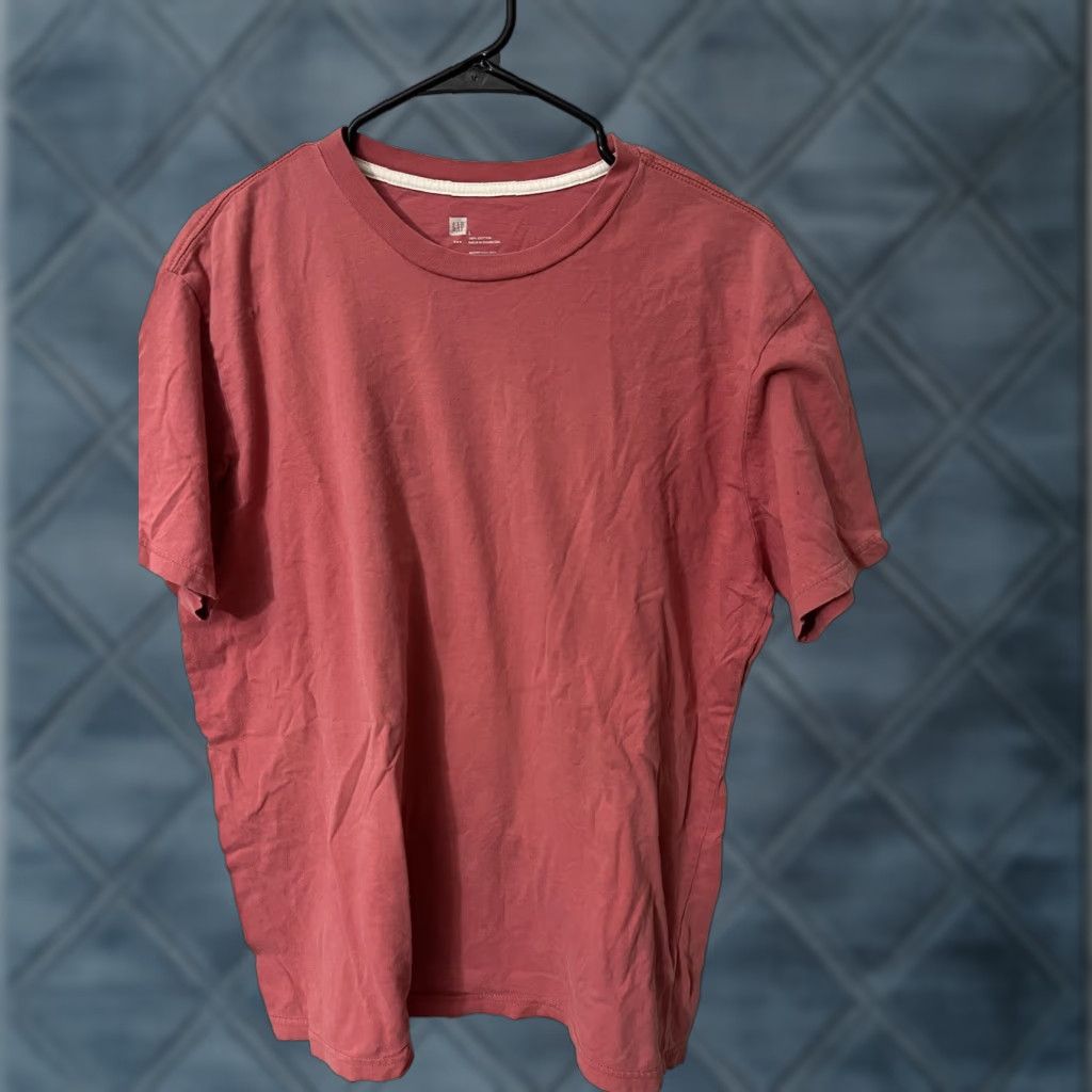 Gap Gap Crew Neck Short Sleeve T-Shirt Adult Large Pink Solid Unisex Size US L / EU 52-54 / 3 - 1 Thumbnail