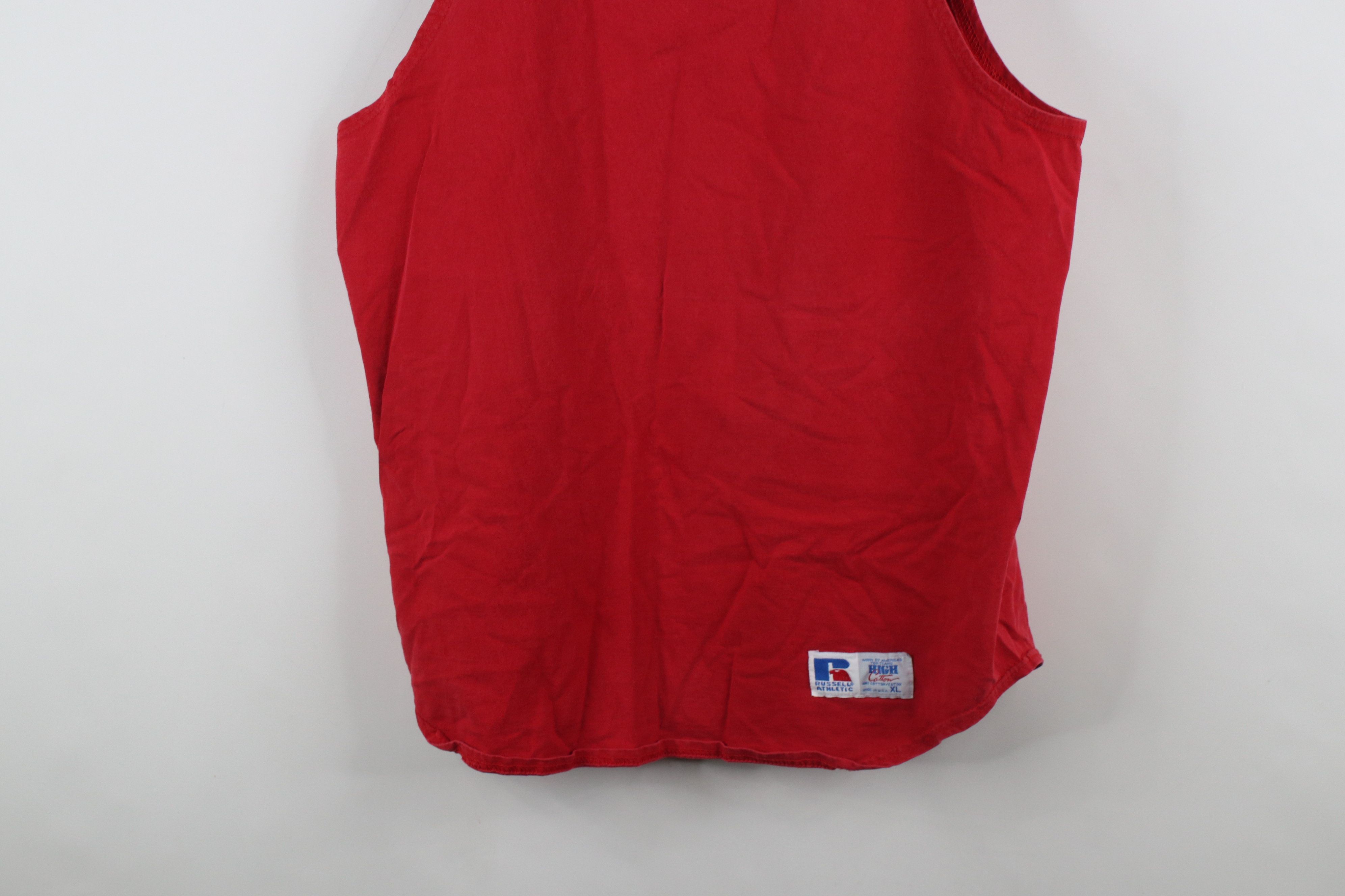 Russell Athletic × Vintage Vintage 90s Russell Athletic Heavy Cotton Tank Top T-Shirt Size US XL / EU 56 / 4 - 3 Thumbnail