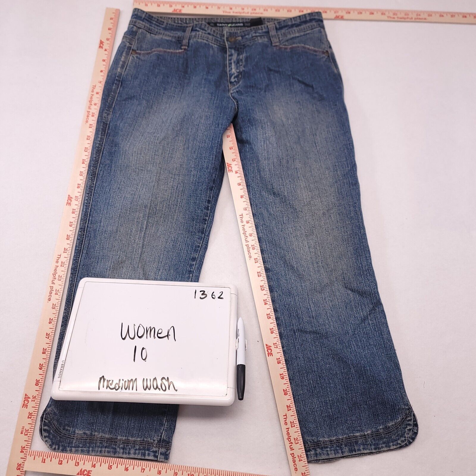 DKNY DKNY Button Zip Medium Wash Denim Jeans Womens Size 10 Blue Size 32" / US 10 / IT 46 - 5 Thumbnail