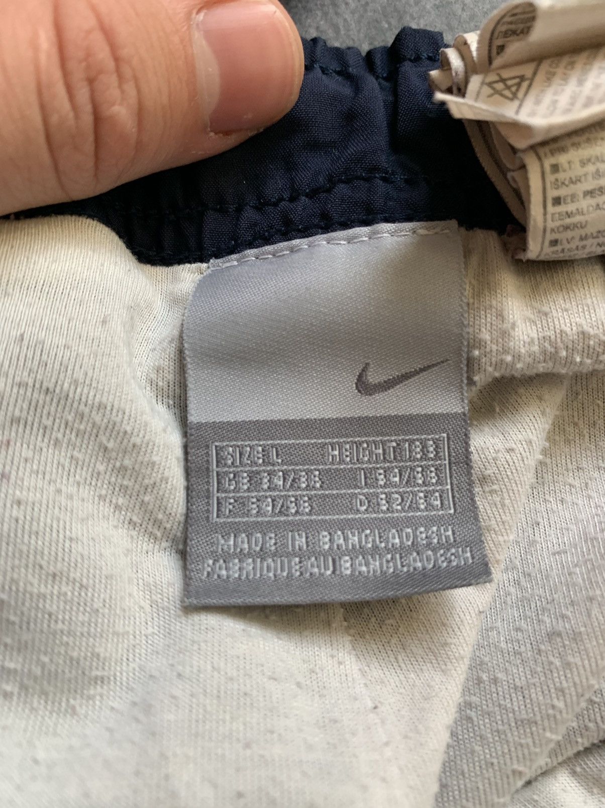 Nike × Vintage Vintage Nike Track Pants Drill Y2K style Swoosh Size US 34 / EU 50 - 12 Thumbnail